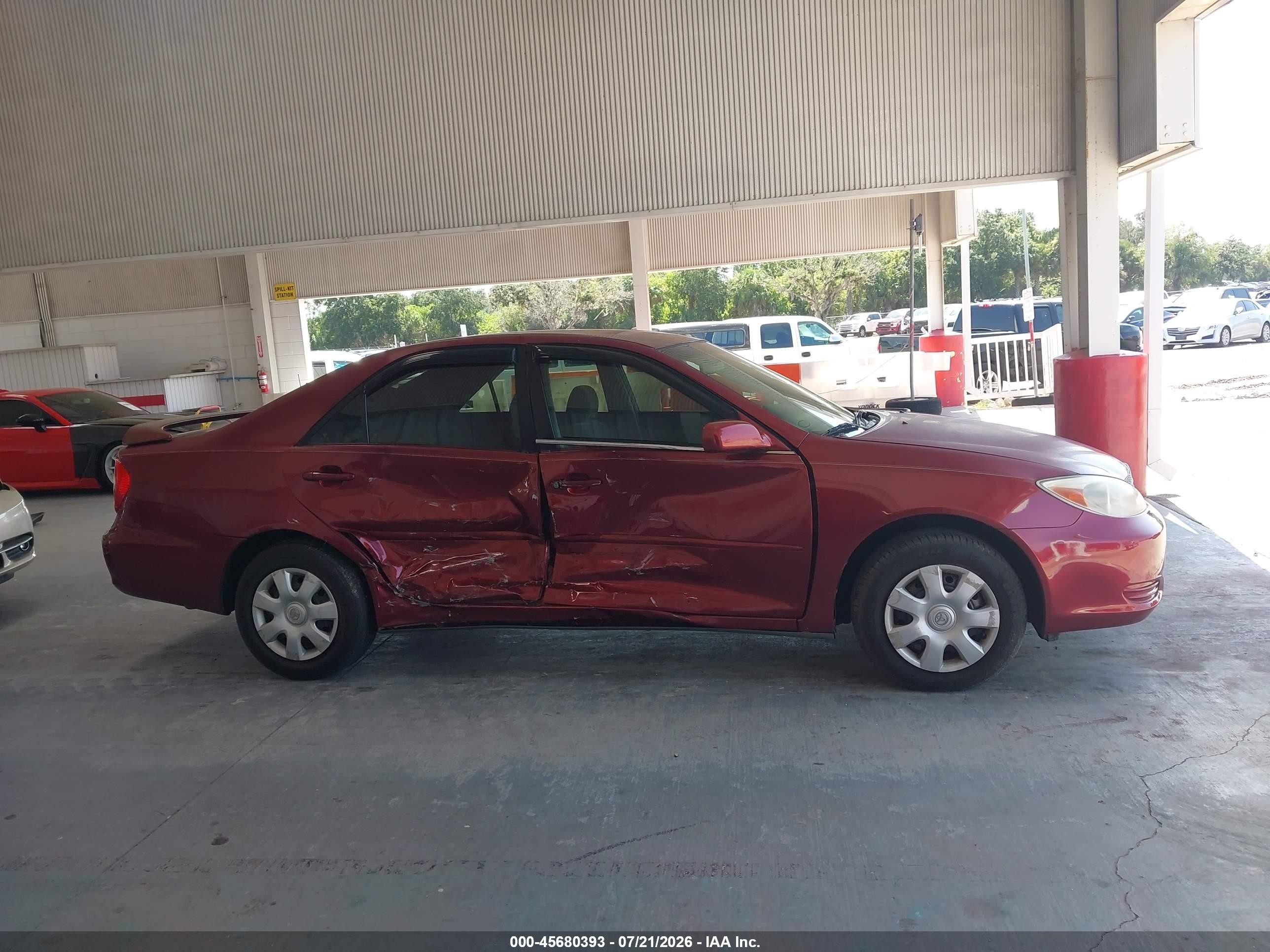 2003 Toyota Camry Le Burgundy vin: 4T1BE32K23U242906