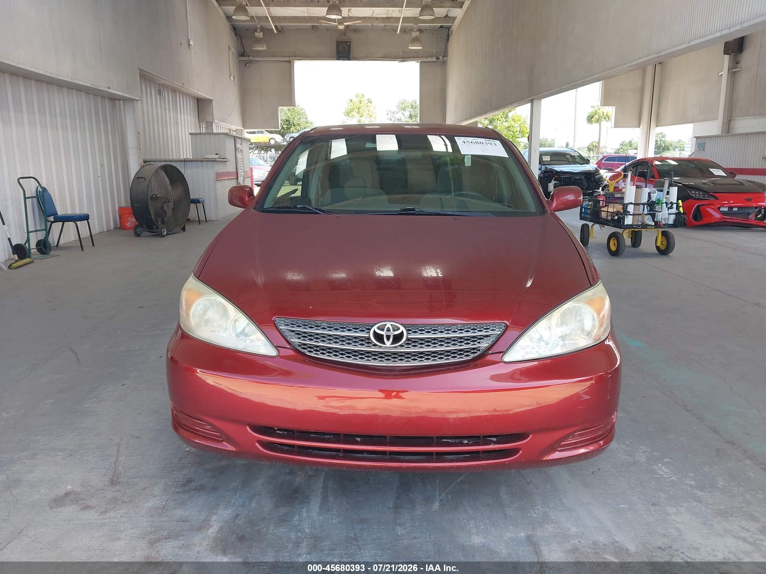 2003 Toyota Camry Le Burgundy vin: 4T1BE32K23U242906