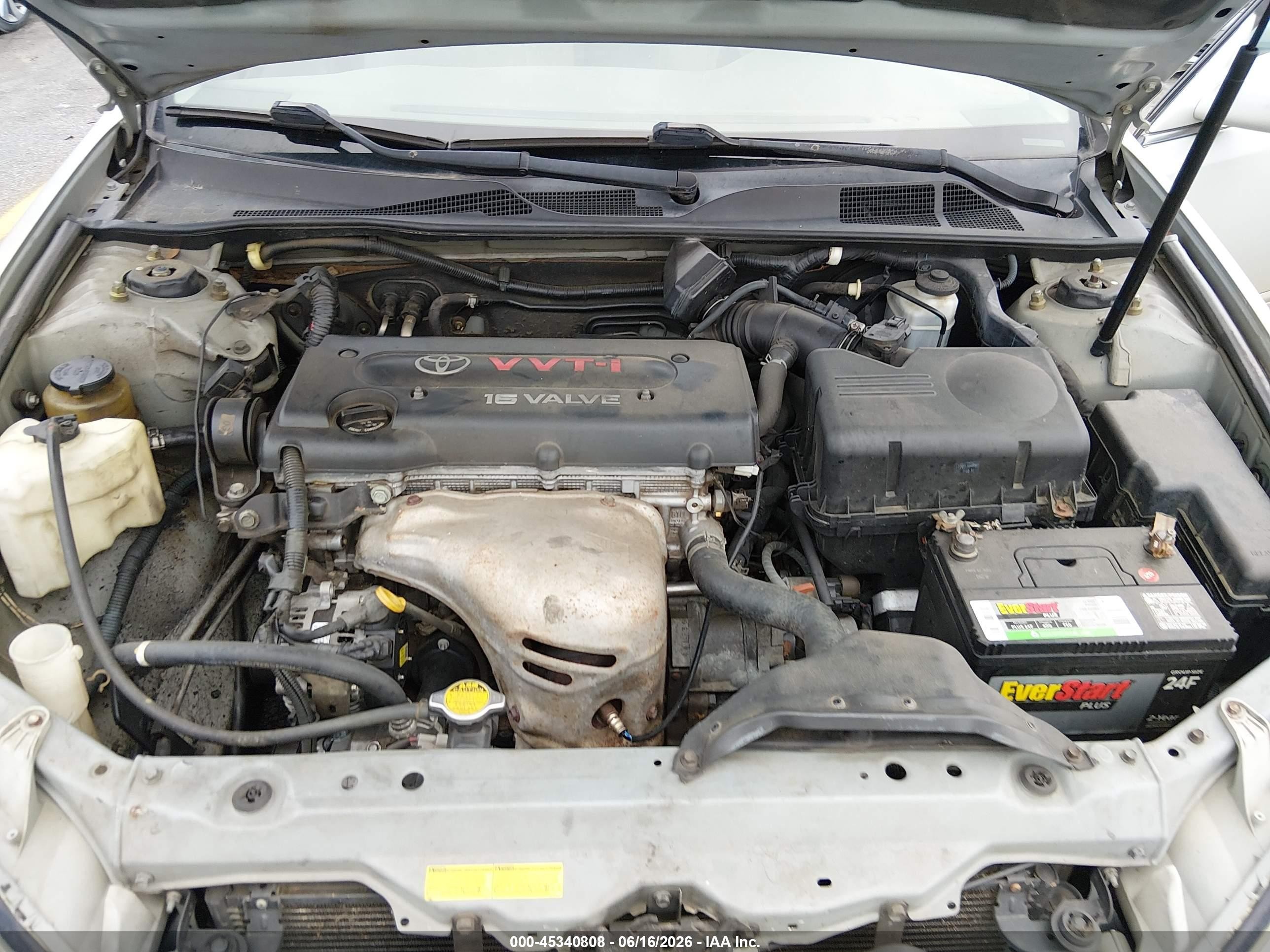 2004 Toyota Camry Le Silver vin: 4T1BE32K24U271209