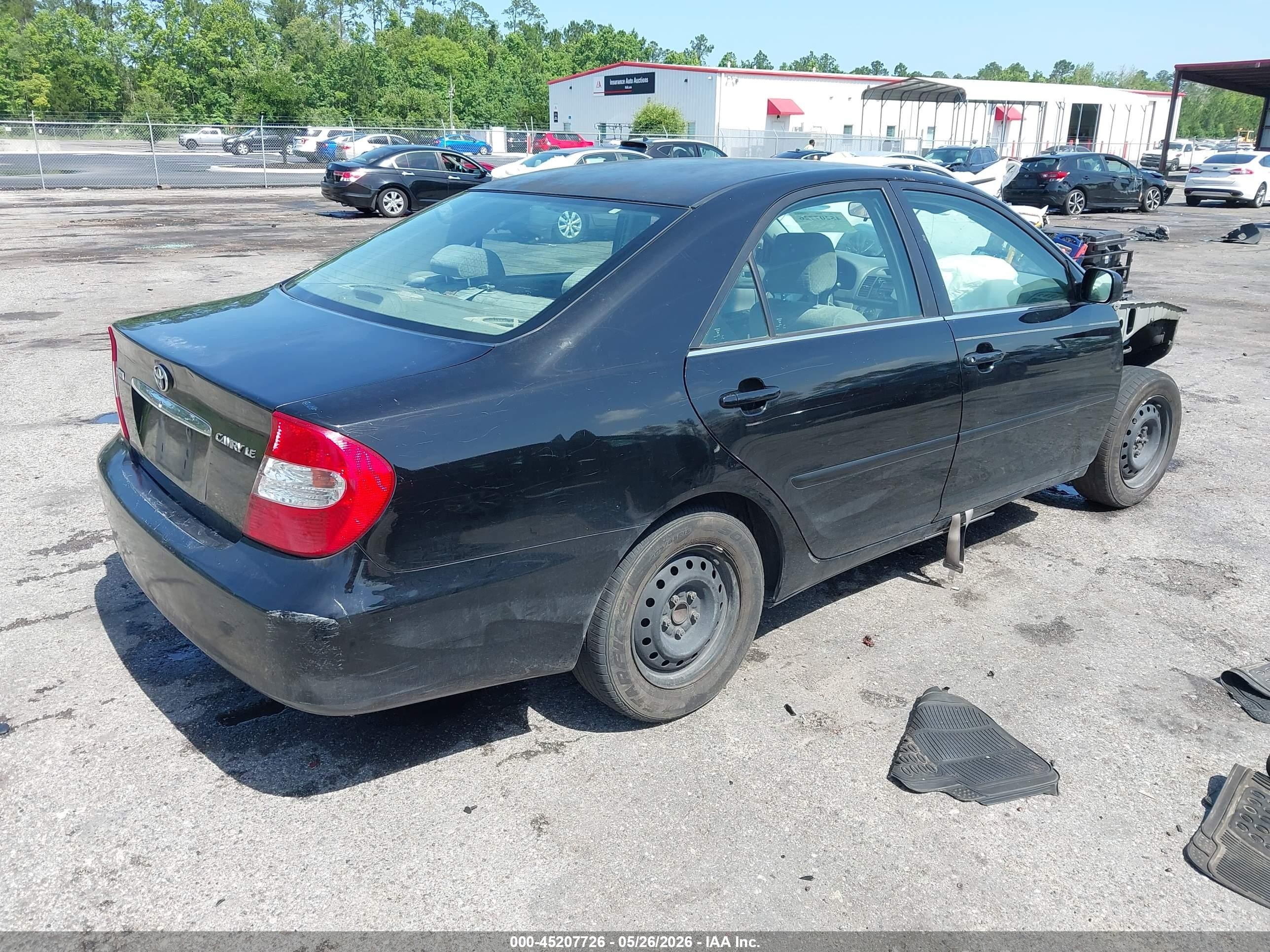 2004 Toyota Camry Le Черный vin: 4T1BE32K24U374789