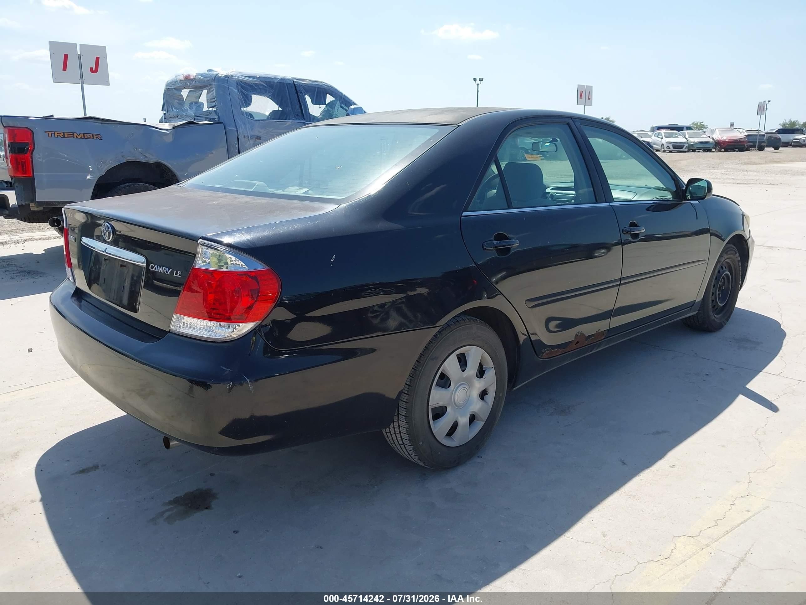 2005 Toyota Camry Le Black vin: 4T1BE32K25U003780