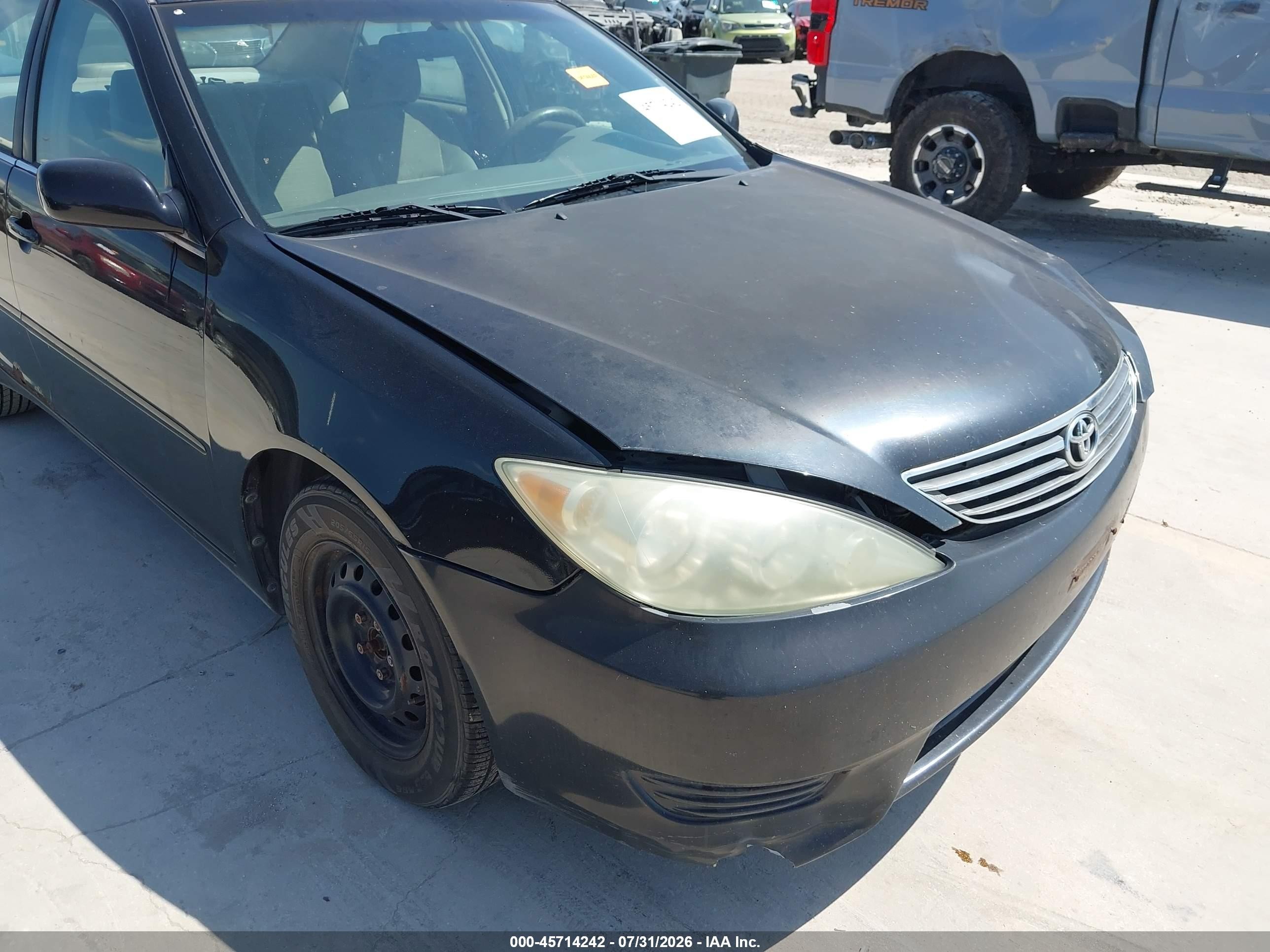 2005 Toyota Camry Le Black vin: 4T1BE32K25U003780