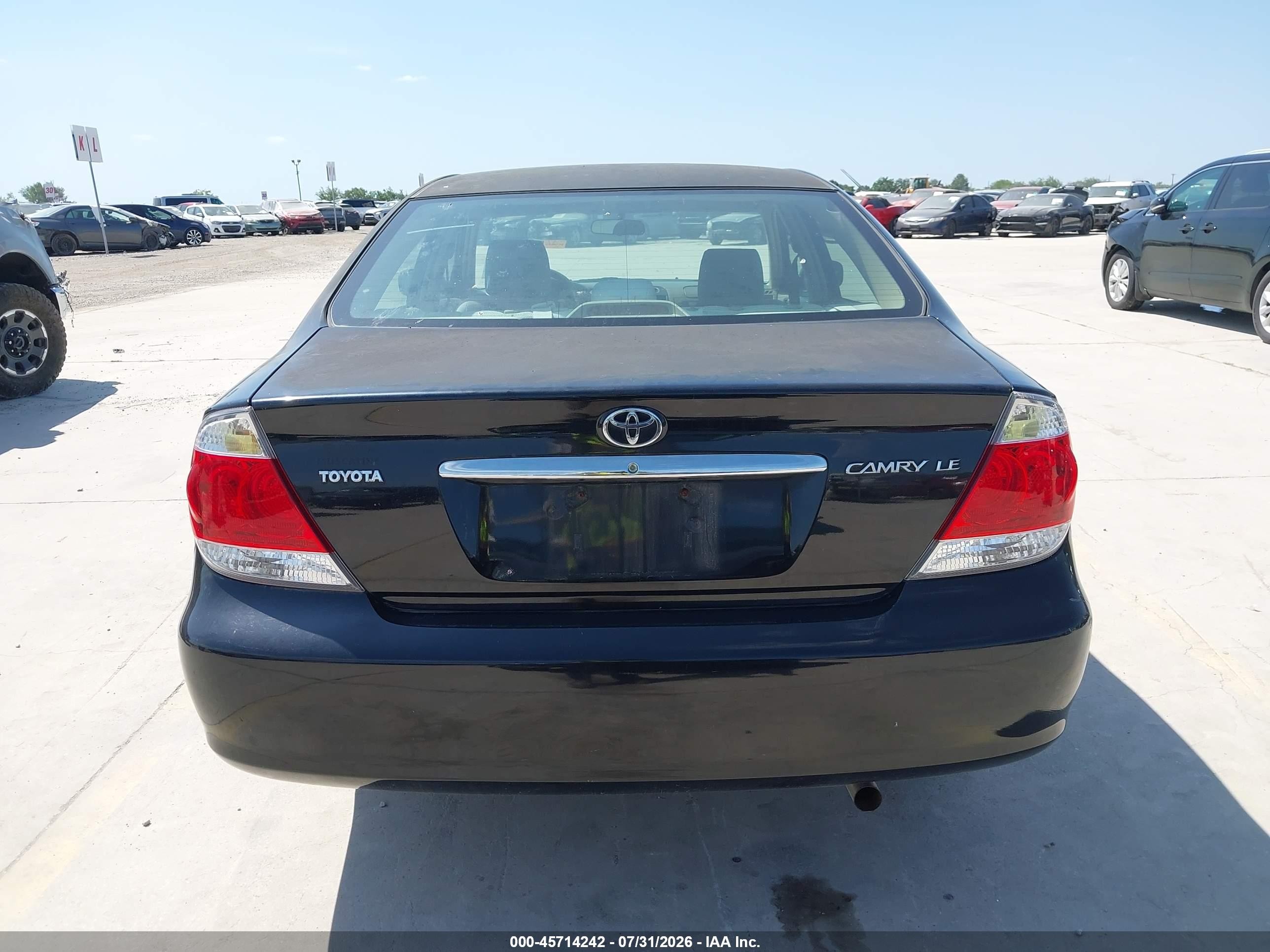 2005 Toyota Camry Le Black vin: 4T1BE32K25U003780