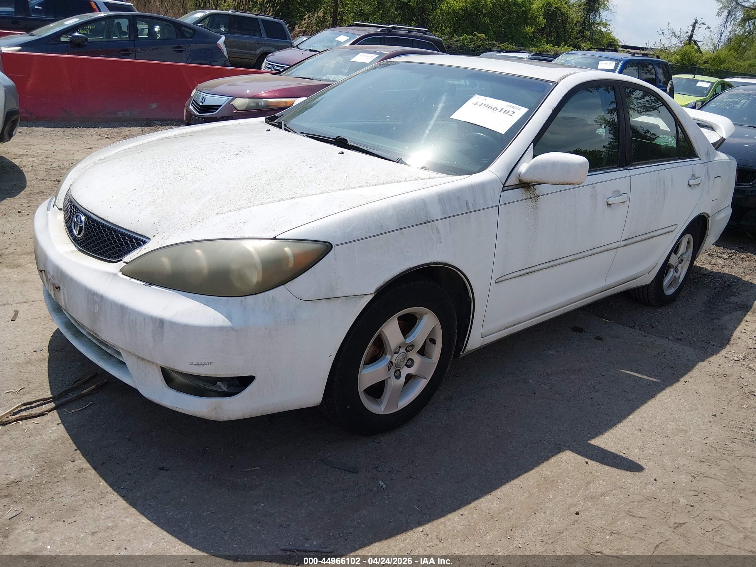 2005 Toyota Camry Se Белый vin: 4T1BE32K25U405105