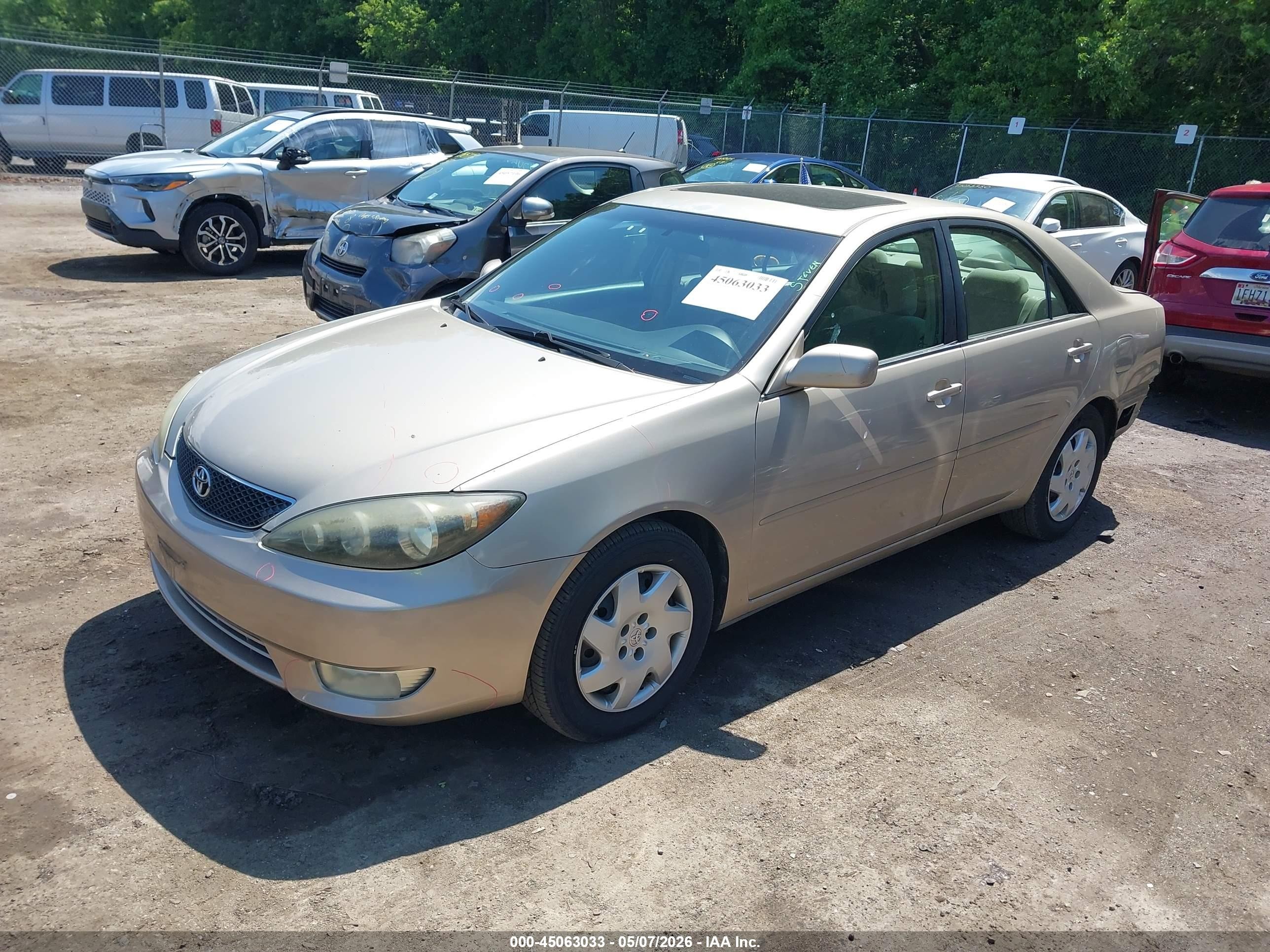 2005 Toyota Camry Se Gold vin: 4T1BE32K25U591423