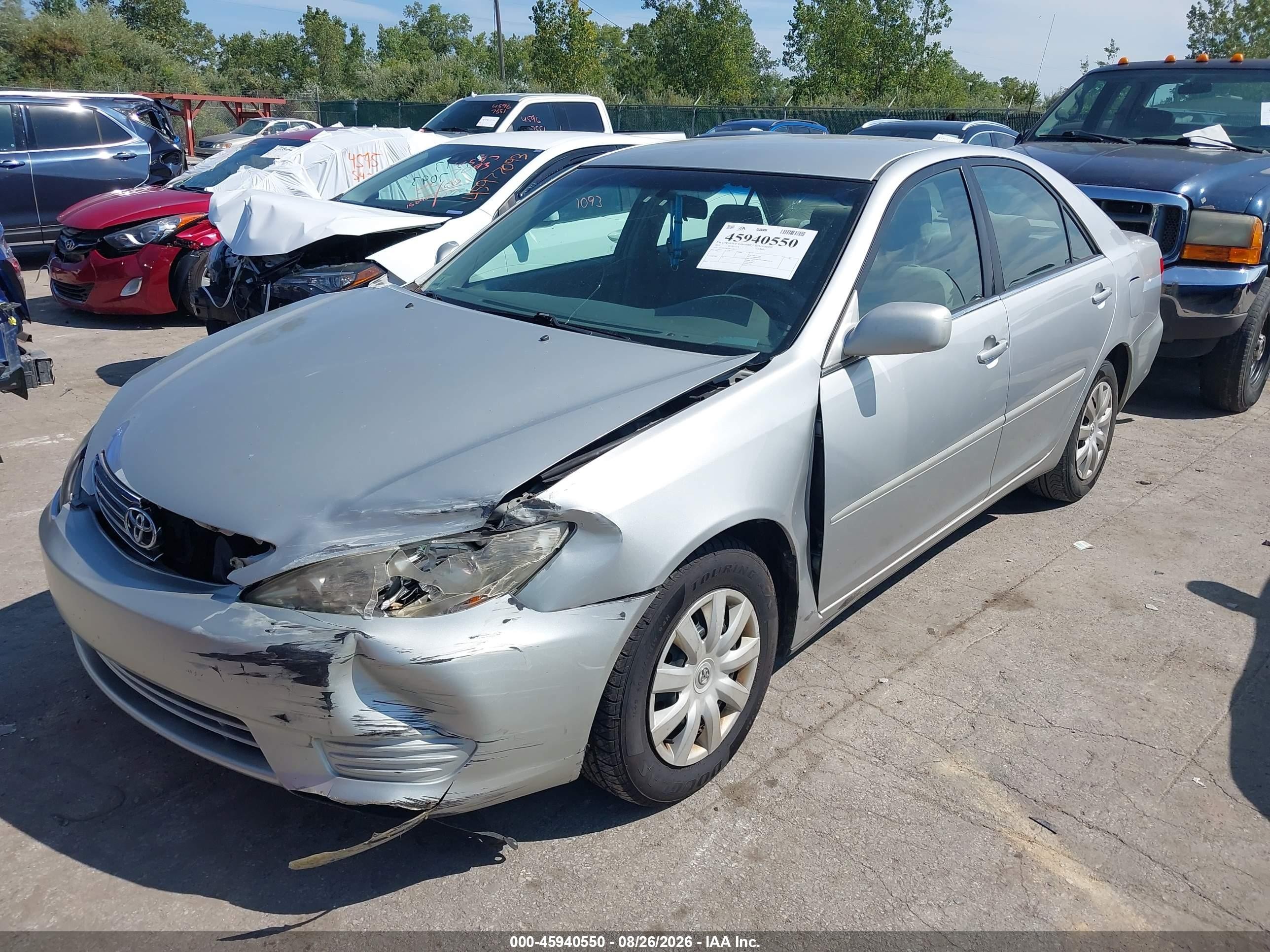 2006 Toyota Camry Le Gray vin: 4T1BE32K26U108353