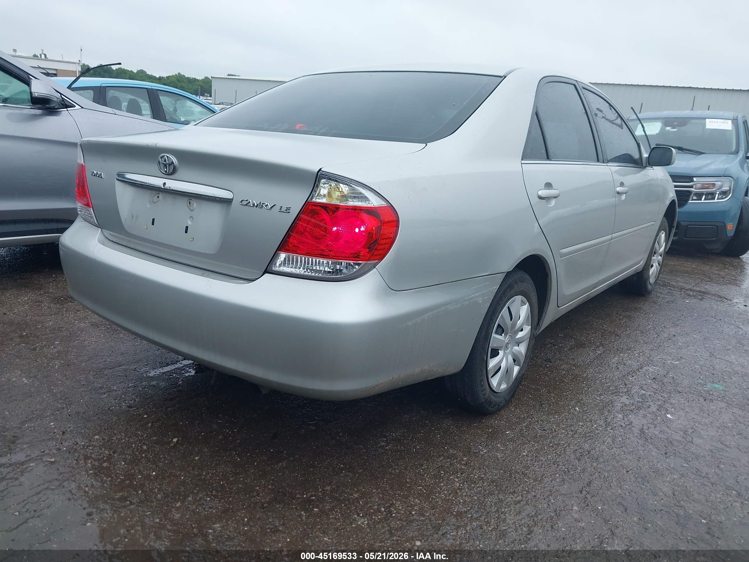 2006 Toyota Camry Le Серебряный vin: 4T1BE32K26U121796