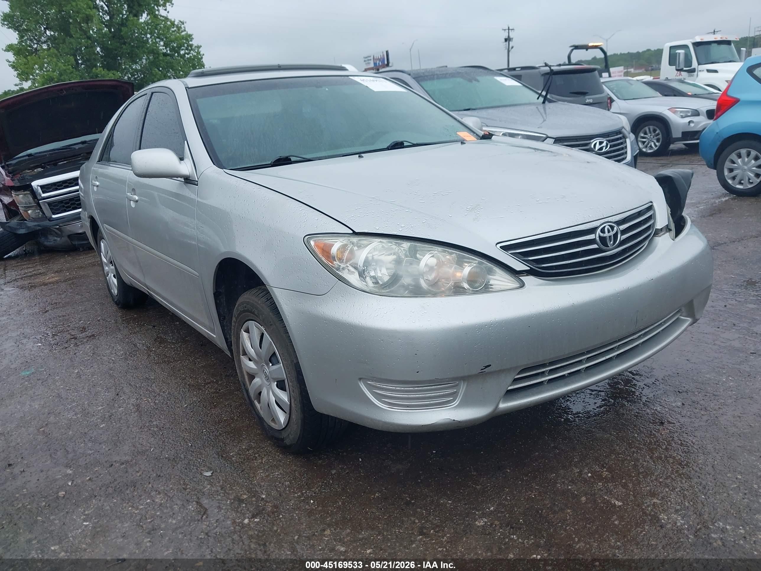 2006 Toyota Camry Le Silver vin: 4T1BE32K26U121796
