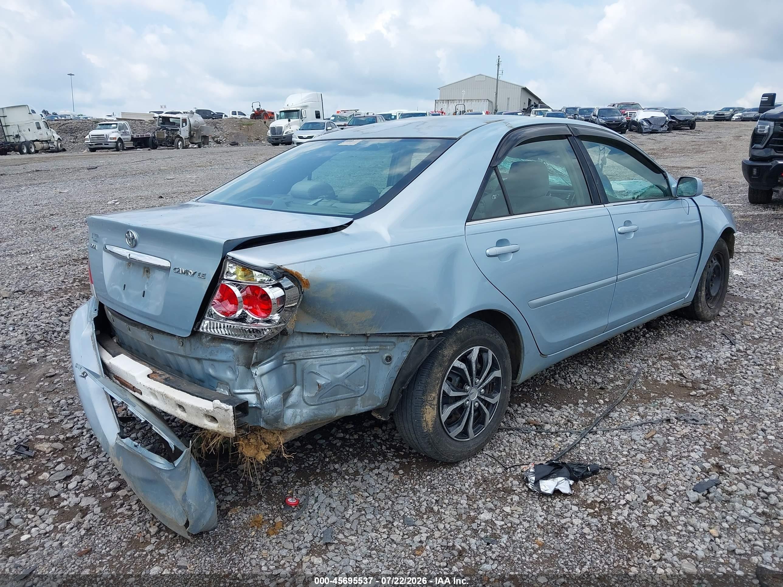 2006 Toyota Camry Le Blue vin: 4T1BE32K26U691443