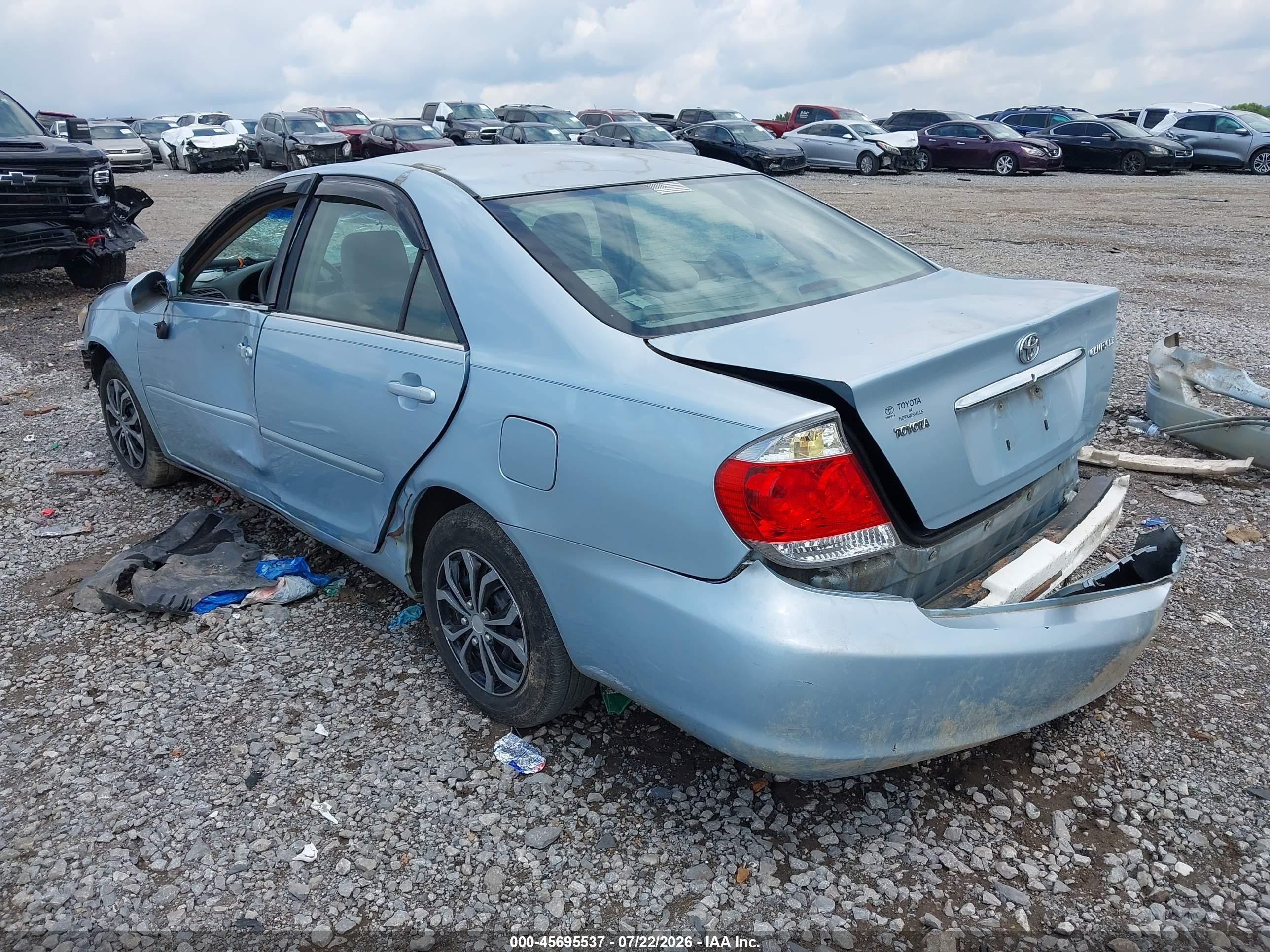2006 Toyota Camry Le Blue vin: 4T1BE32K26U691443