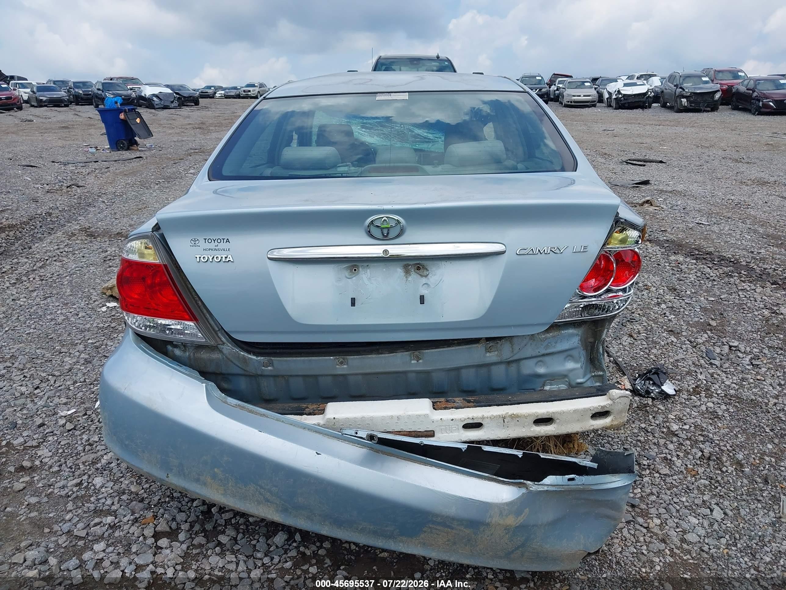 2006 Toyota Camry Le Blue vin: 4T1BE32K26U691443