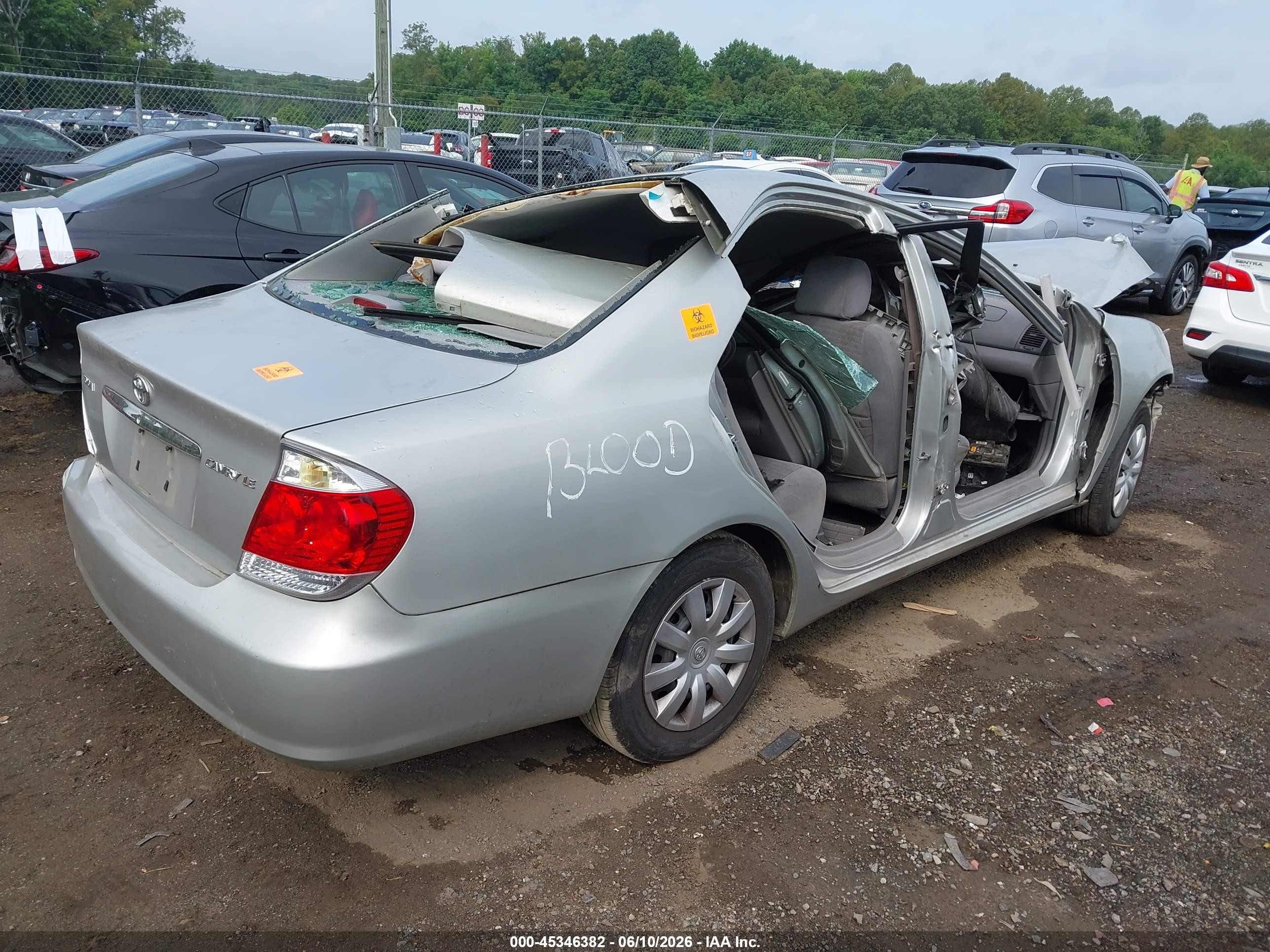 2006 Toyota Camry Le Серебряный vin: 4T1BE32K26U742214