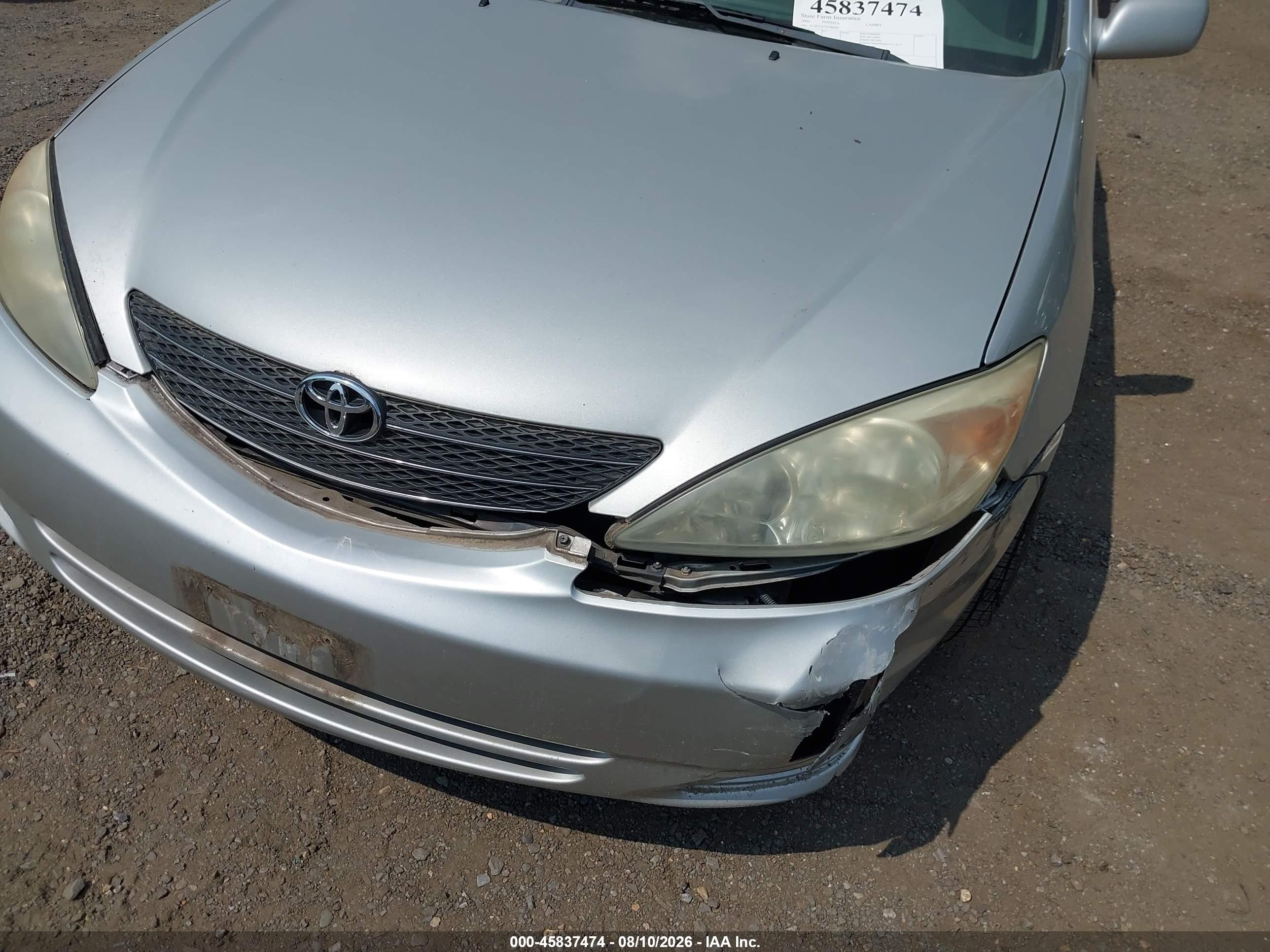 2002 Toyota Camry Le Silver vin: 4T1BE32K32U086695