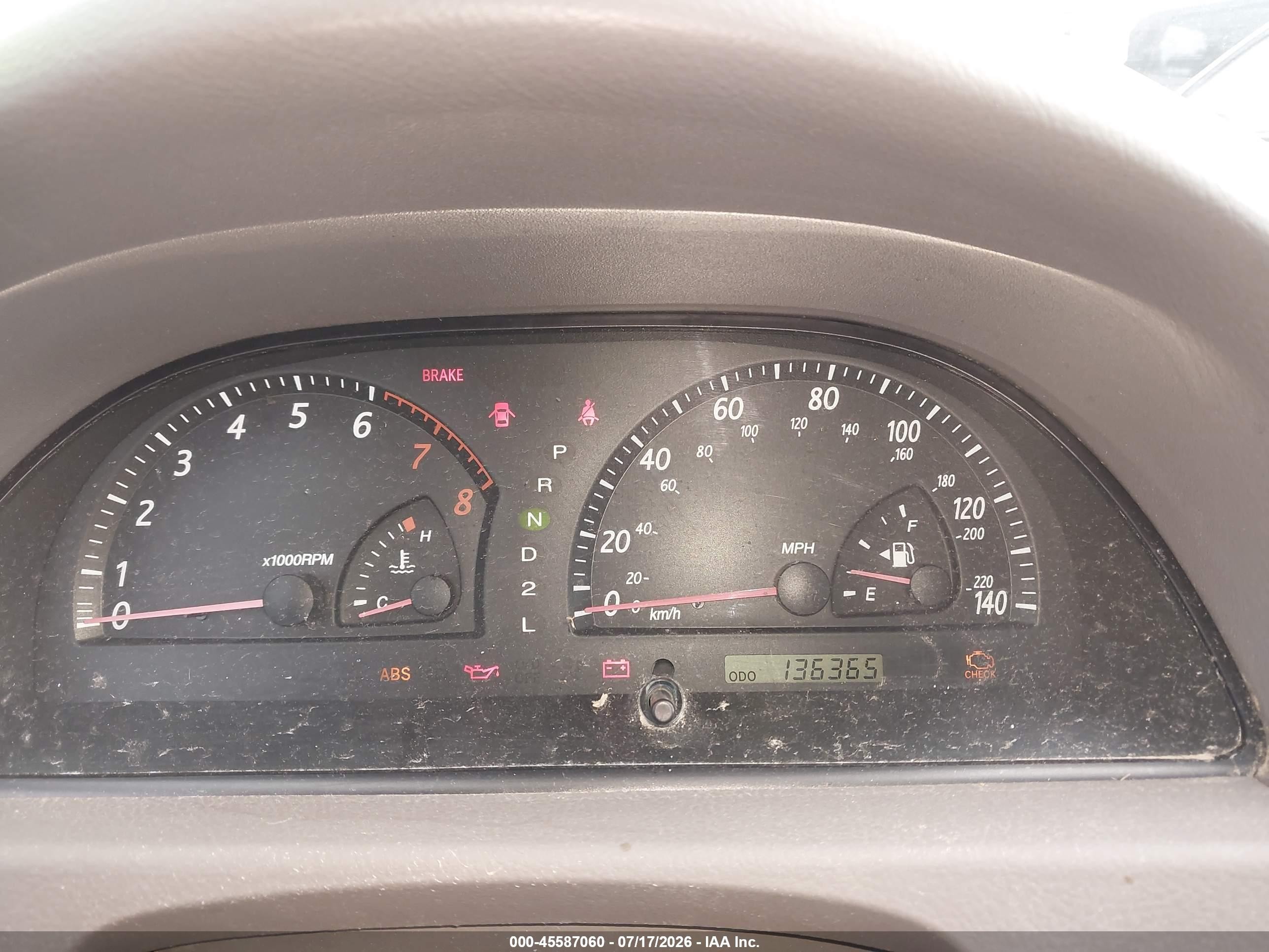 2002 Toyota Camry Le Silver vin: 4T1BE32K32U531159