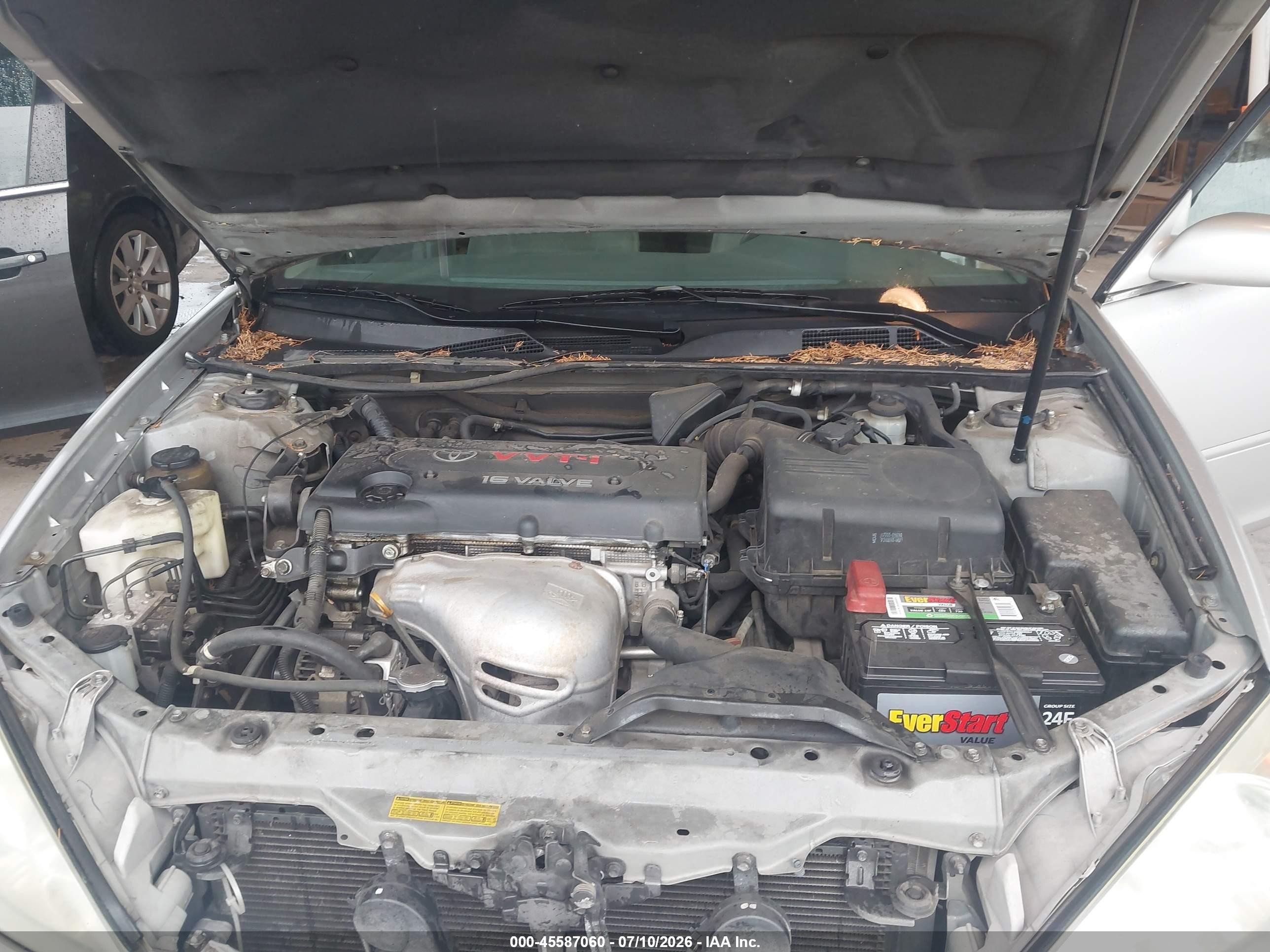 2002 Toyota Camry Le Silver vin: 4T1BE32K32U531159