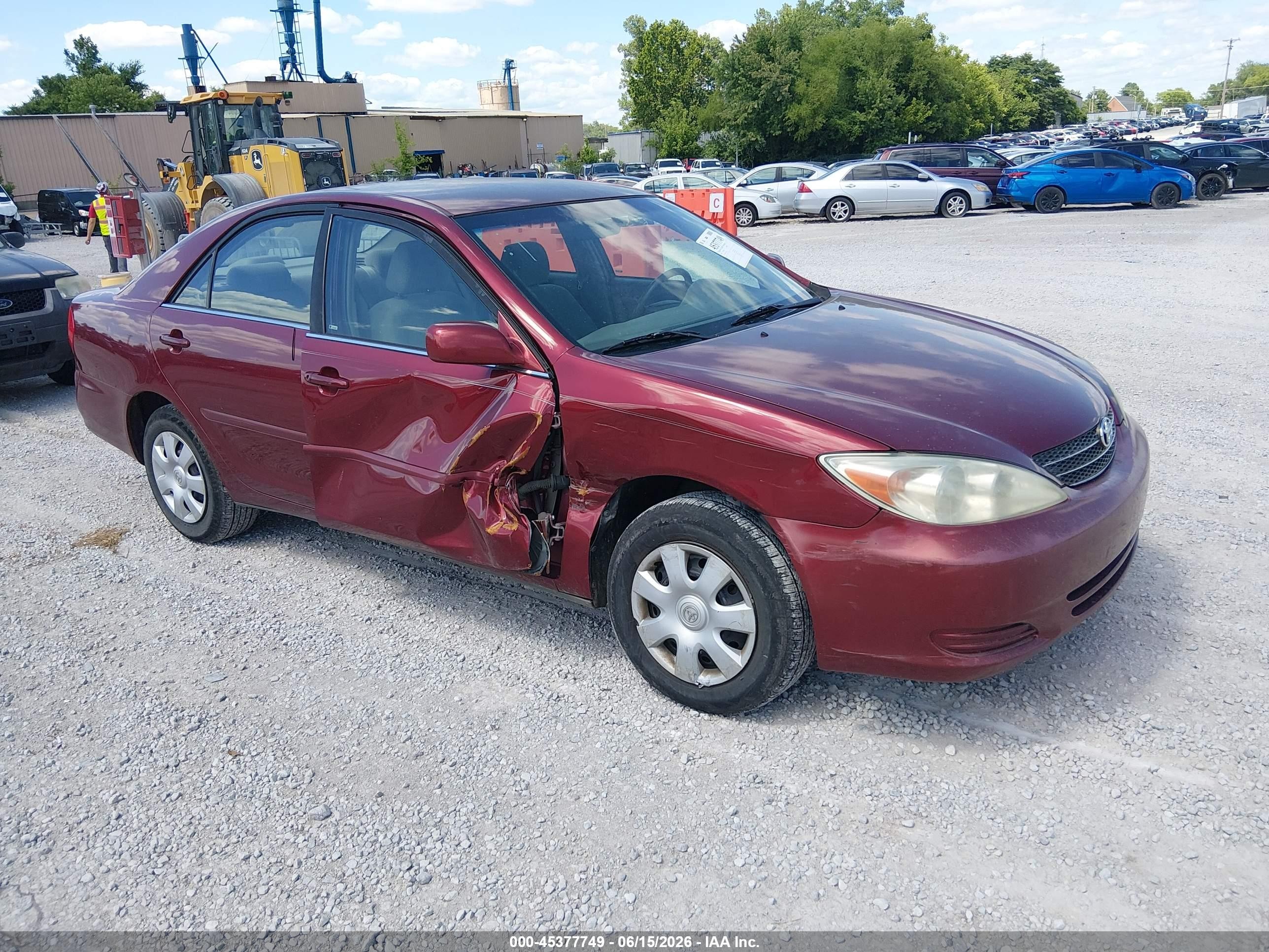 2003 Toyota Camry Le Maroon vin: 4T1BE32K33U170436