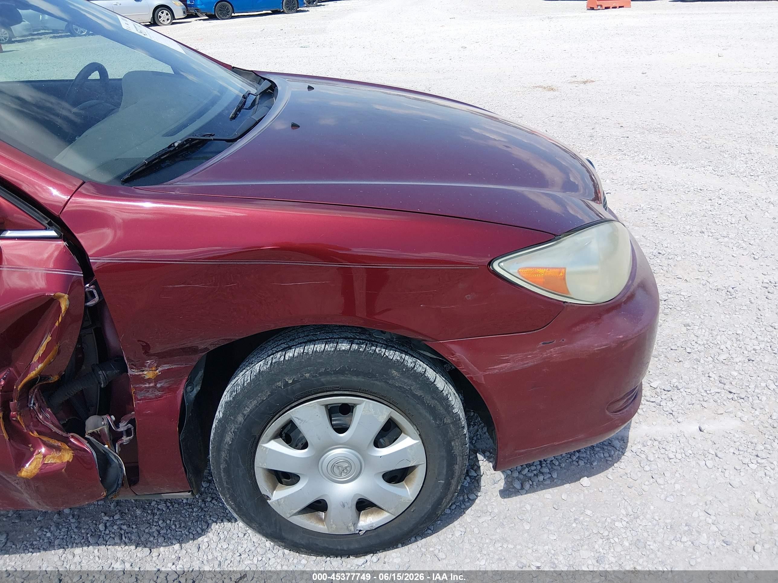 2003 Toyota Camry Le Maroon vin: 4T1BE32K33U170436