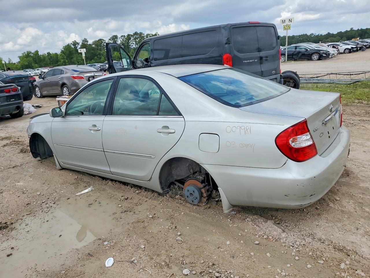 2003 Toyota Camry Xle Silver vin: 4T1BE32K33U196051