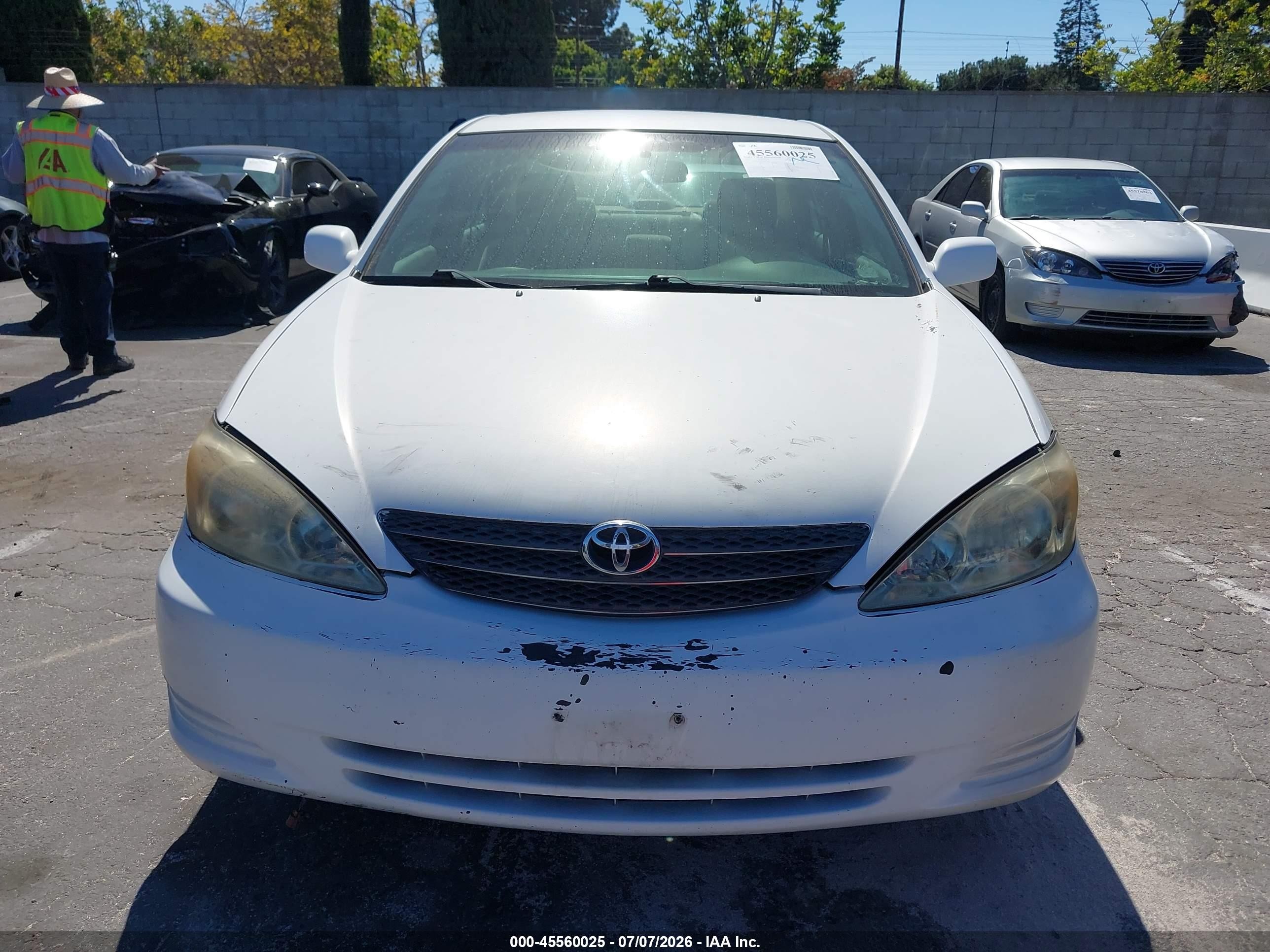 2003 Toyota Camry Le White vin: 4T1BE32K33U246303