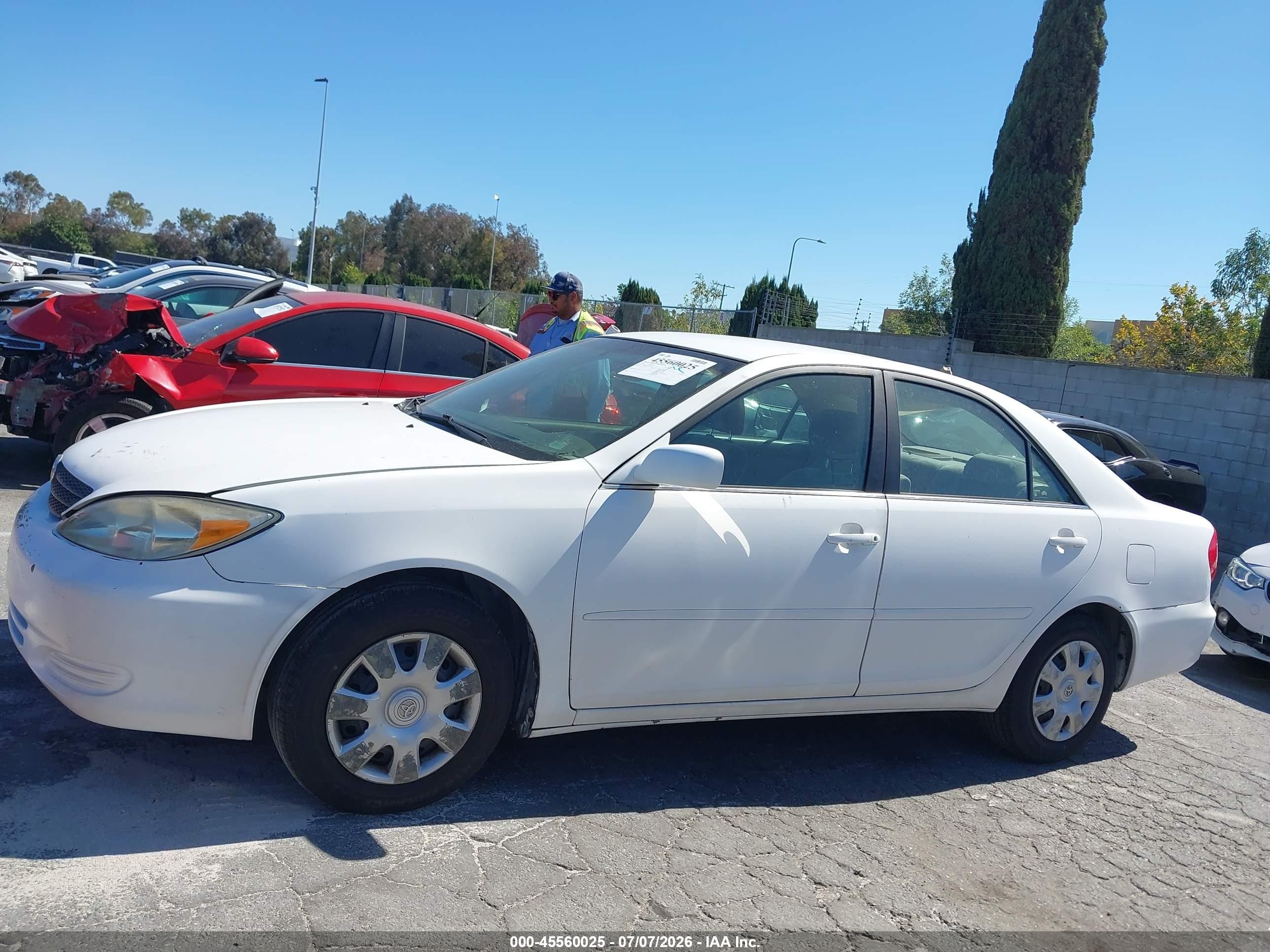 2003 Toyota Camry Le White vin: 4T1BE32K33U246303