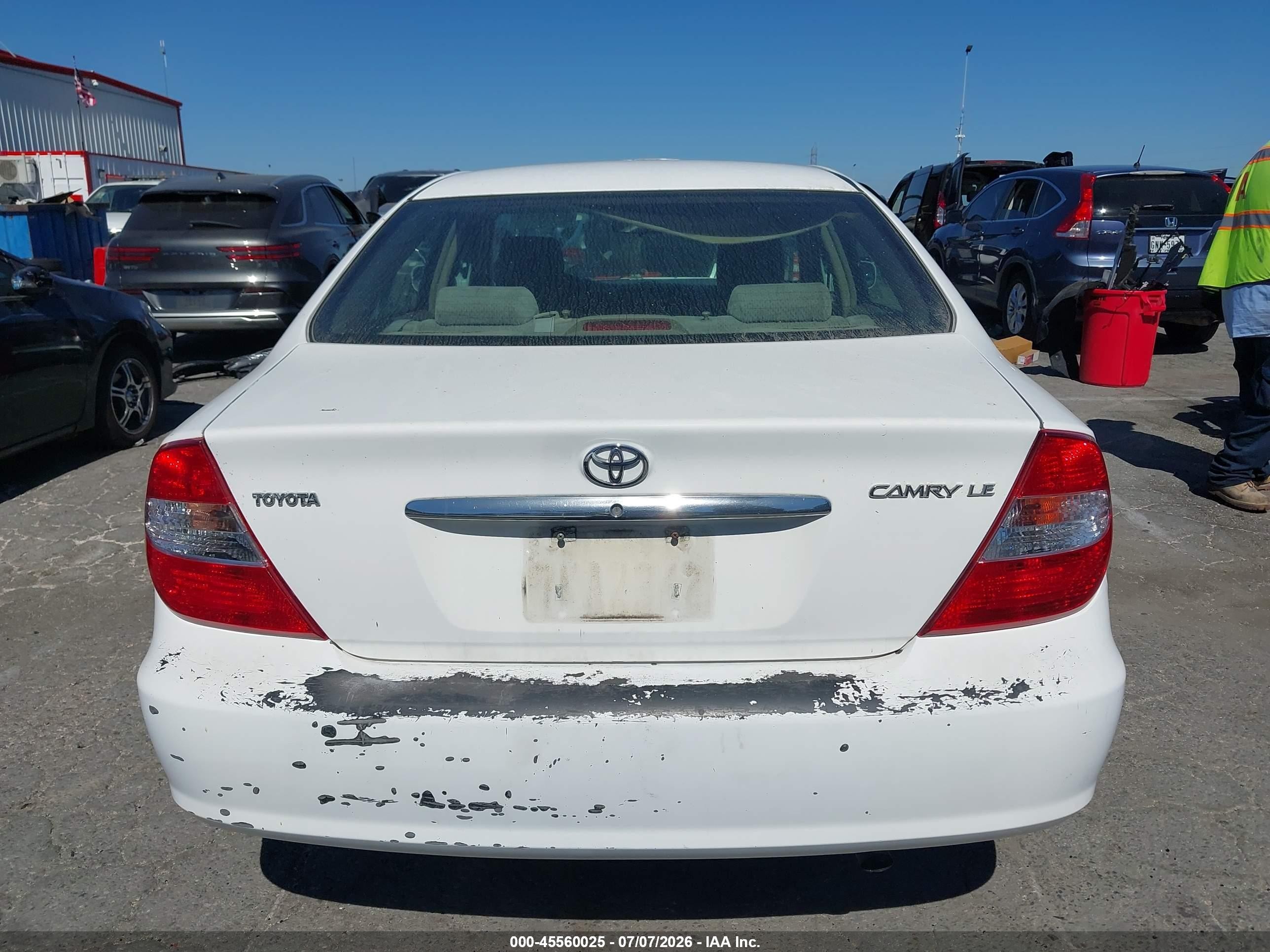 2003 Toyota Camry Le White vin: 4T1BE32K33U246303