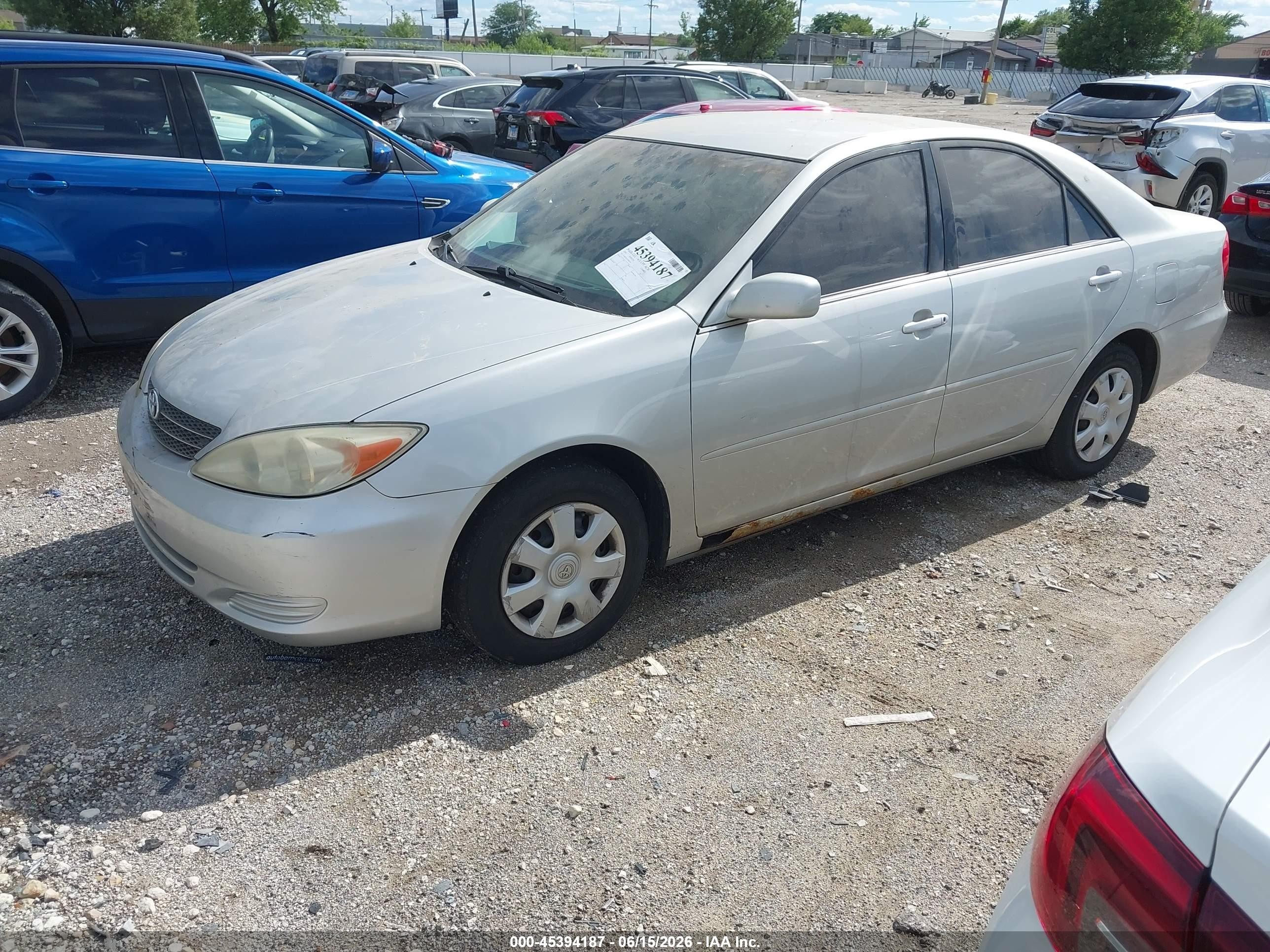 2003 Toyota Camry Le Gray vin: 4T1BE32K33U697019