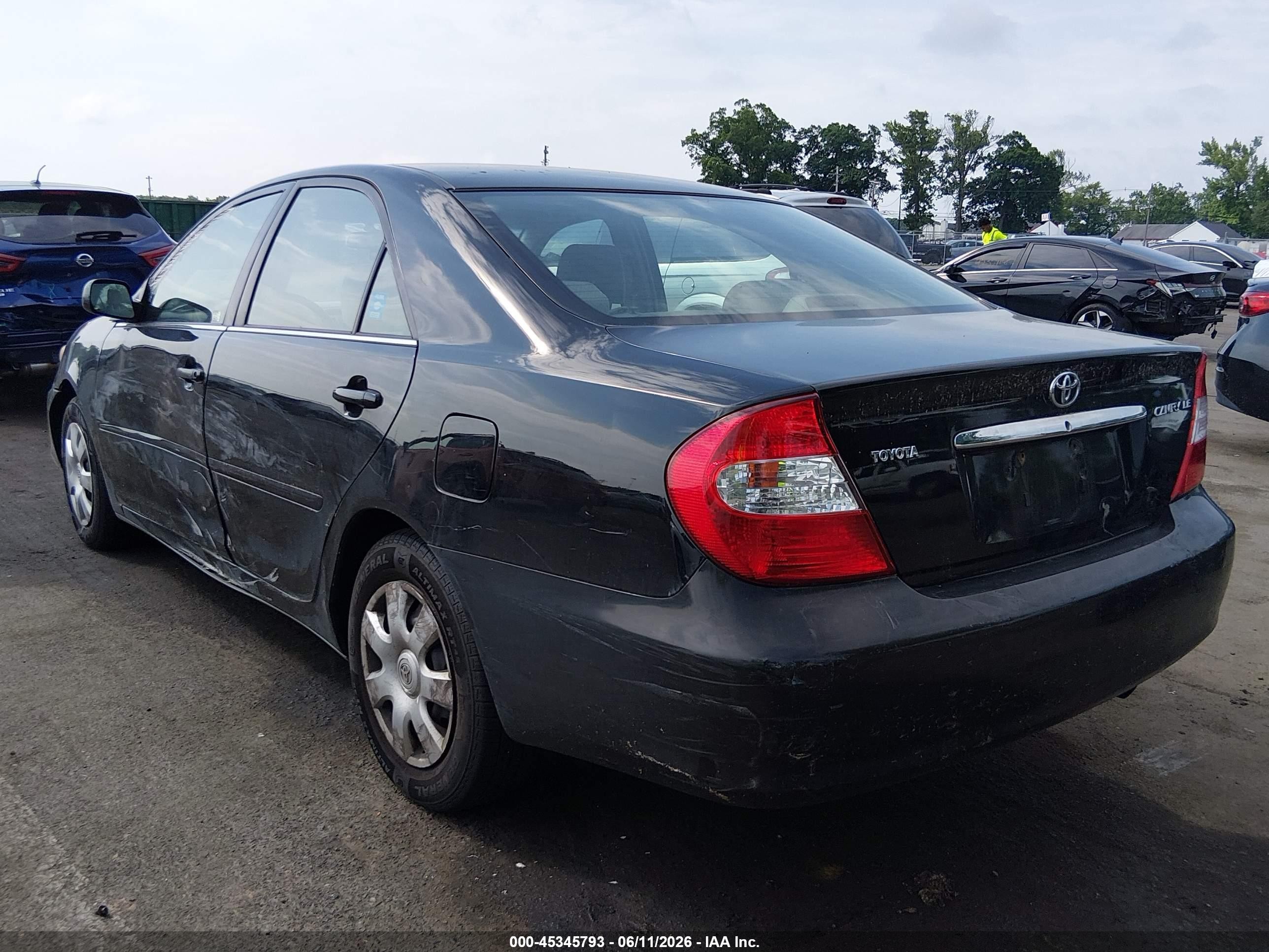 2004 Toyota Camry Le Черный vin: 4T1BE32K34U264429