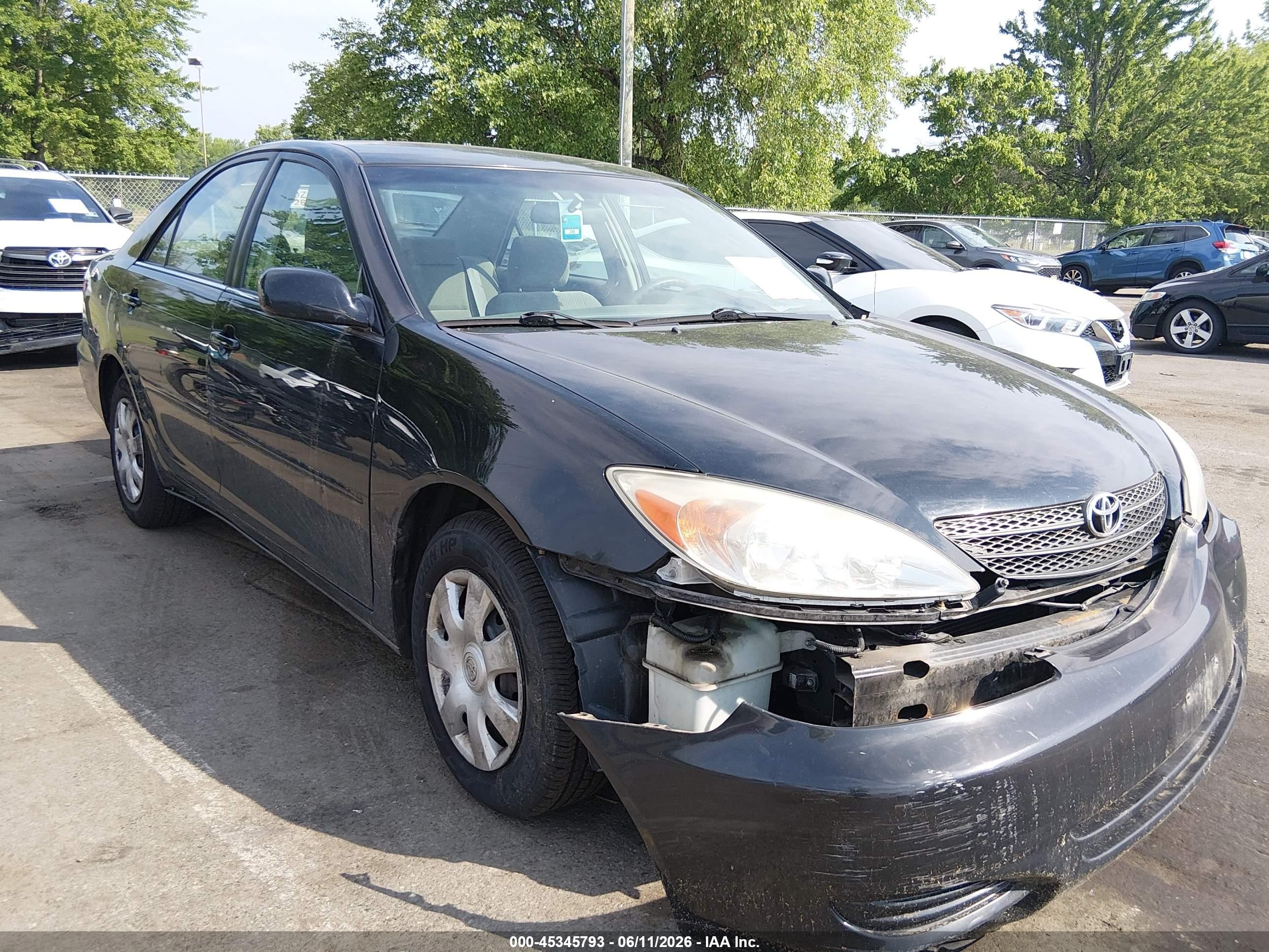 2004 Toyota Camry Le Black vin: 4T1BE32K34U264429