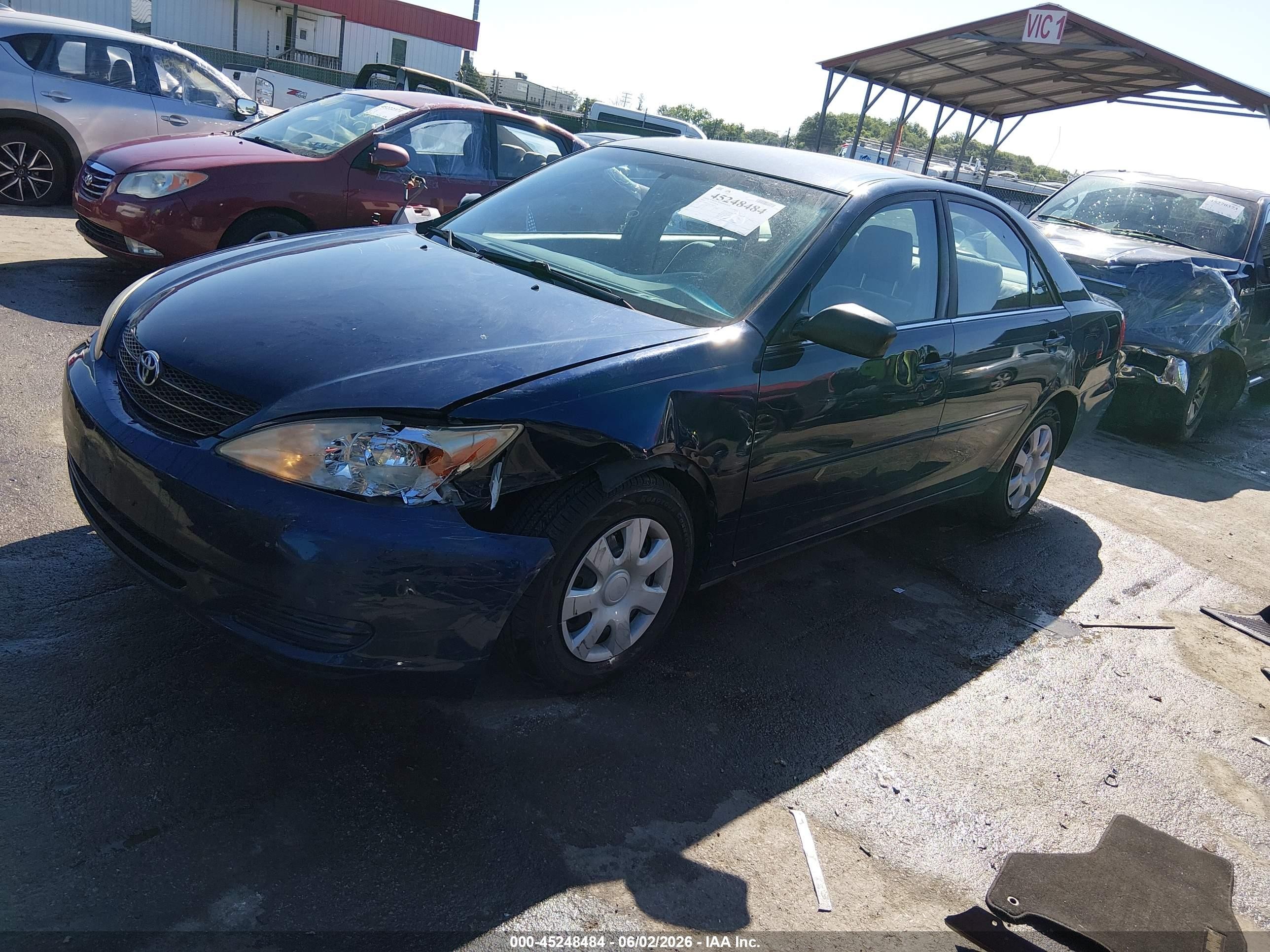2004 Toyota Camry Le Blue vin: 4T1BE32K34U266553