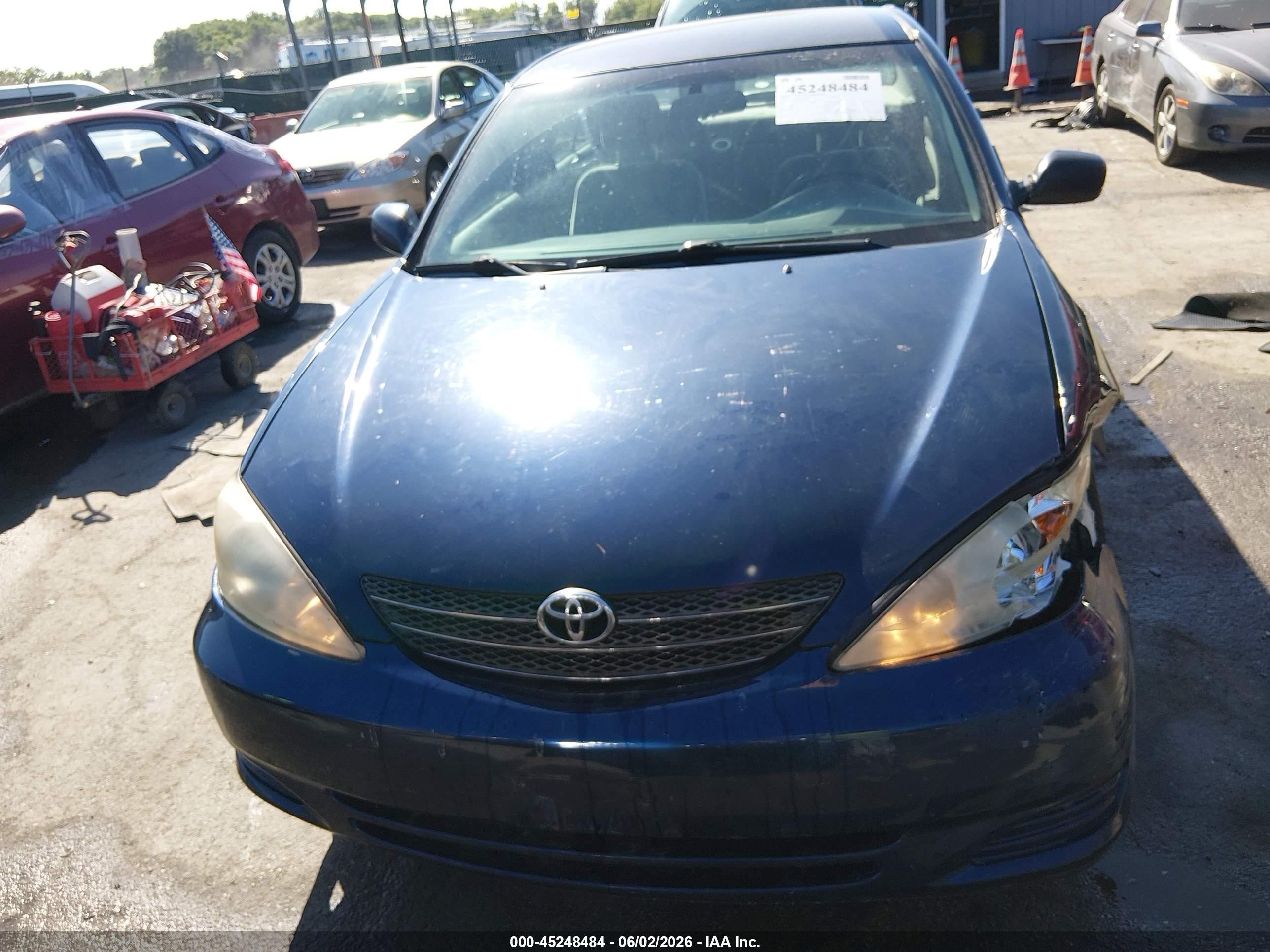 2004 Toyota Camry Le Blue vin: 4T1BE32K34U266553