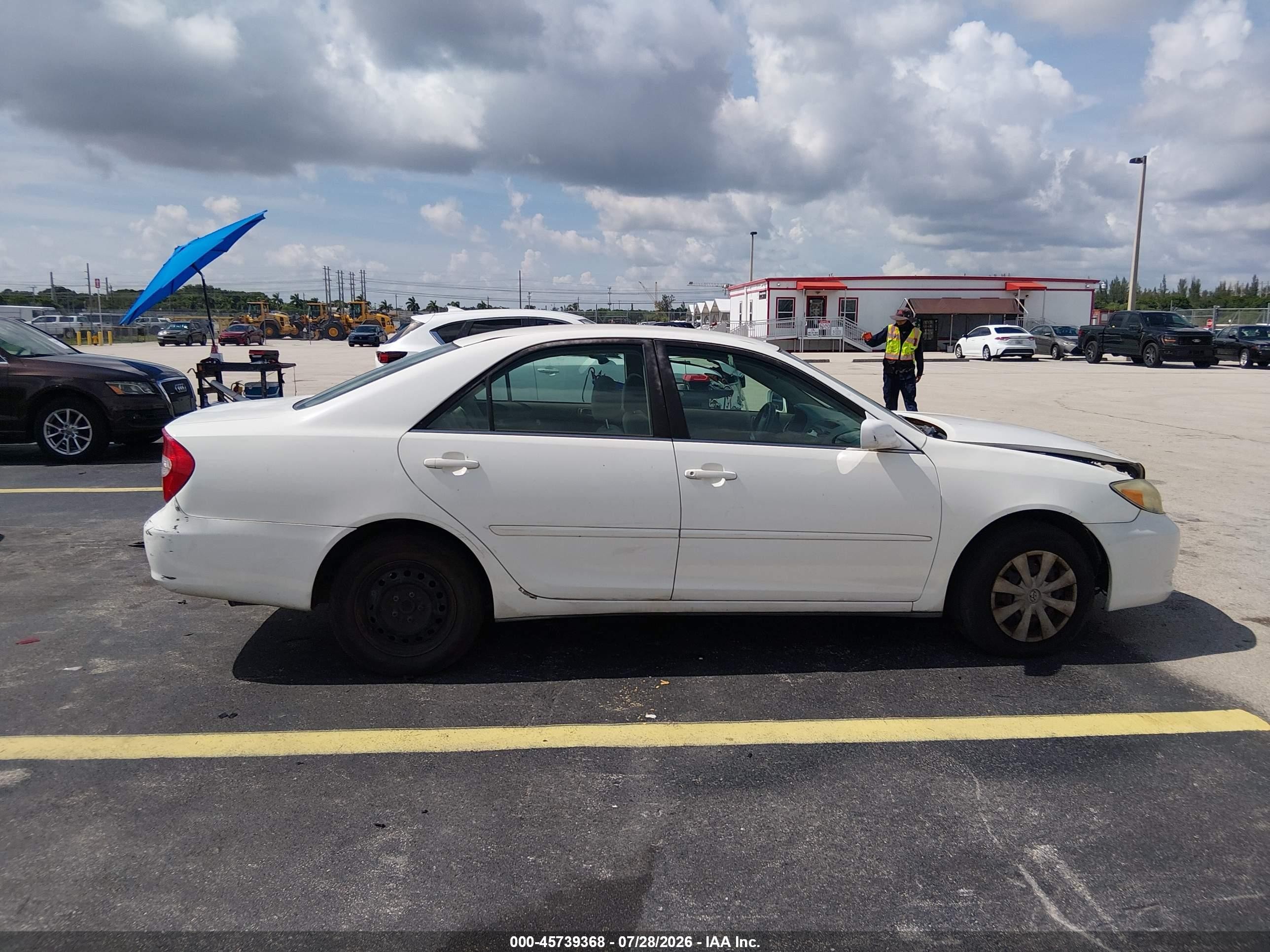 2004 Toyota Camry Le White vin: 4T1BE32K34U288780