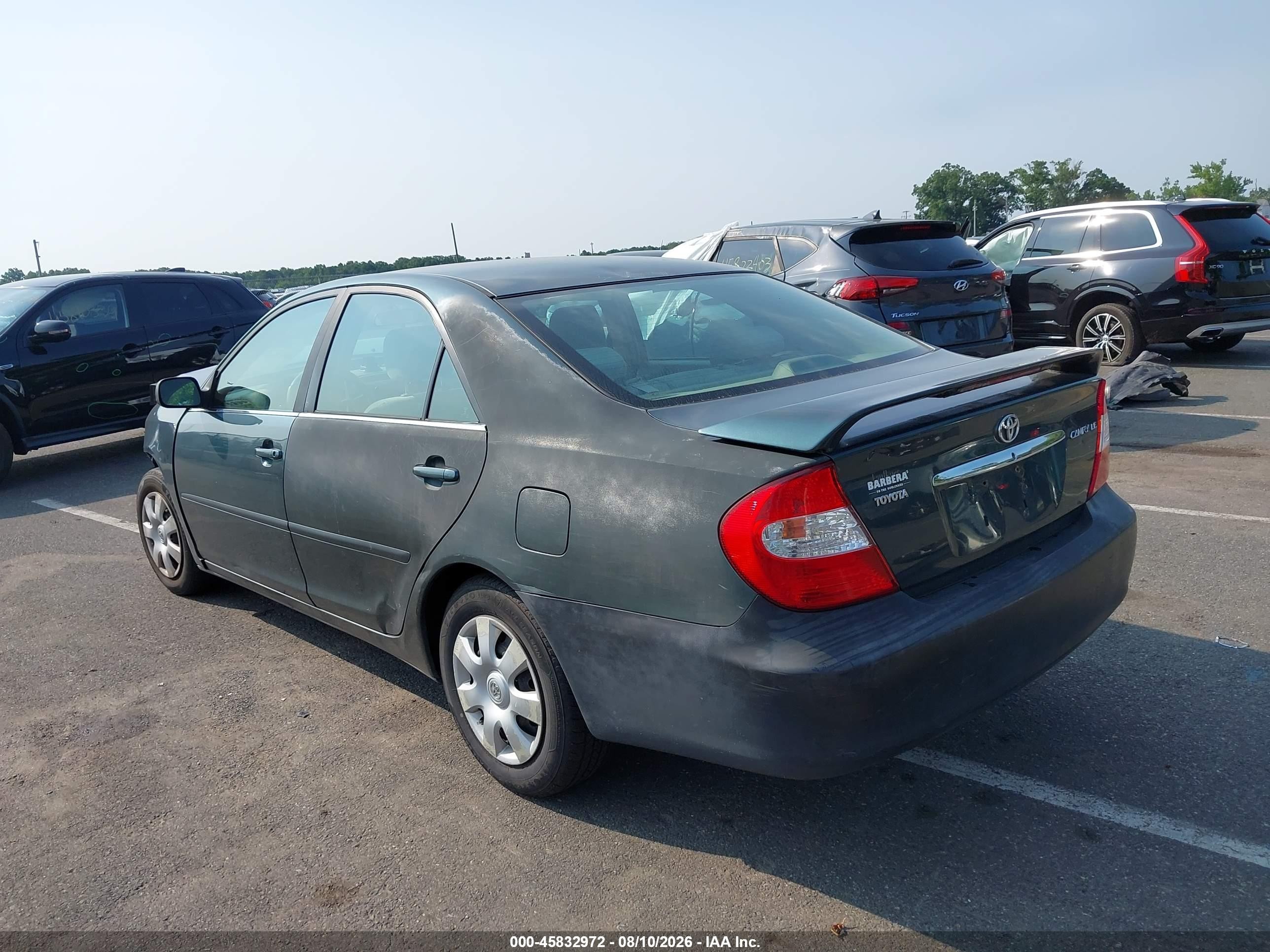 2004 Toyota Camry Le Green vin: 4T1BE32K34U324659