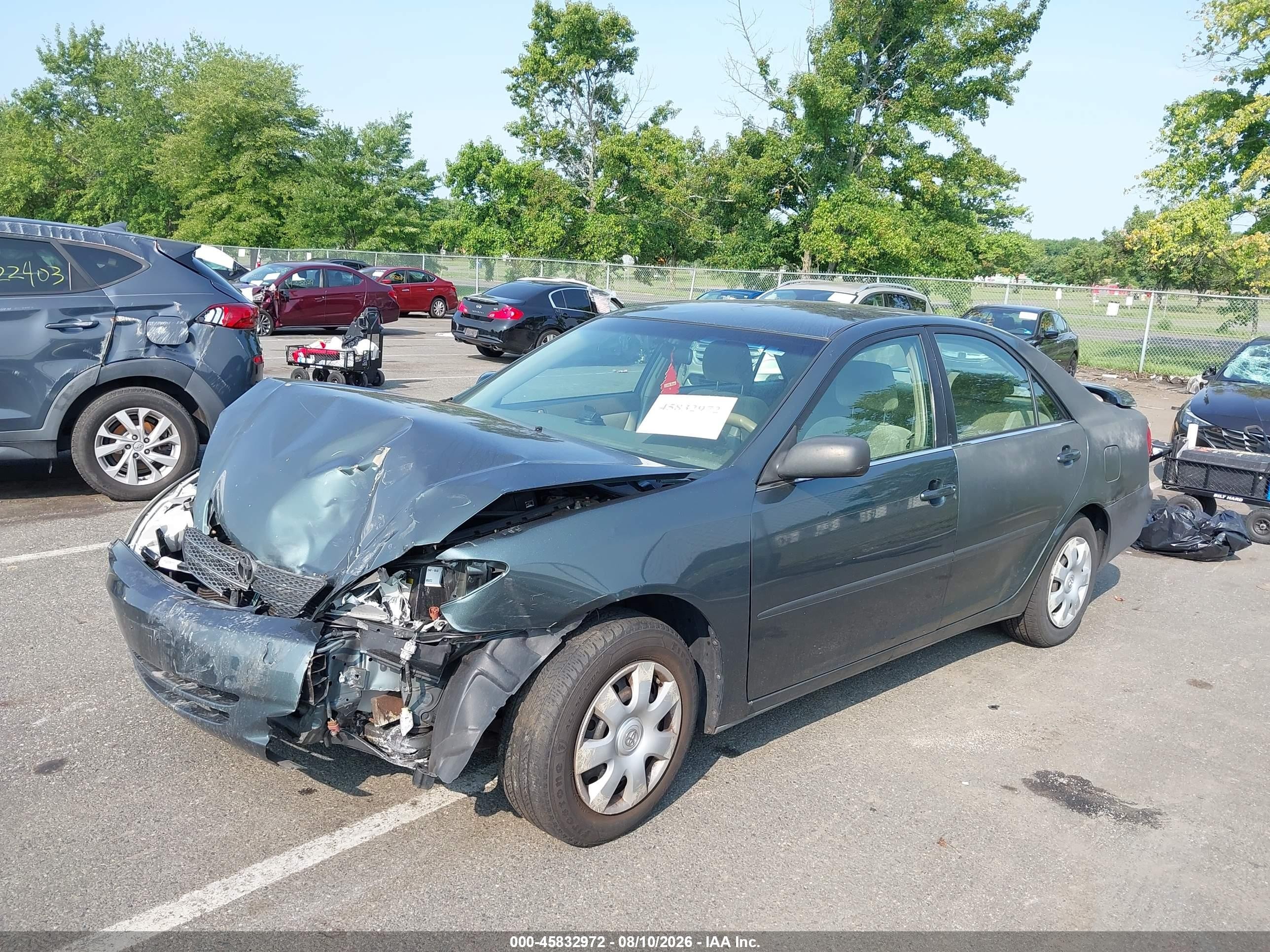 2004 Toyota Camry Le Green vin: 4T1BE32K34U324659