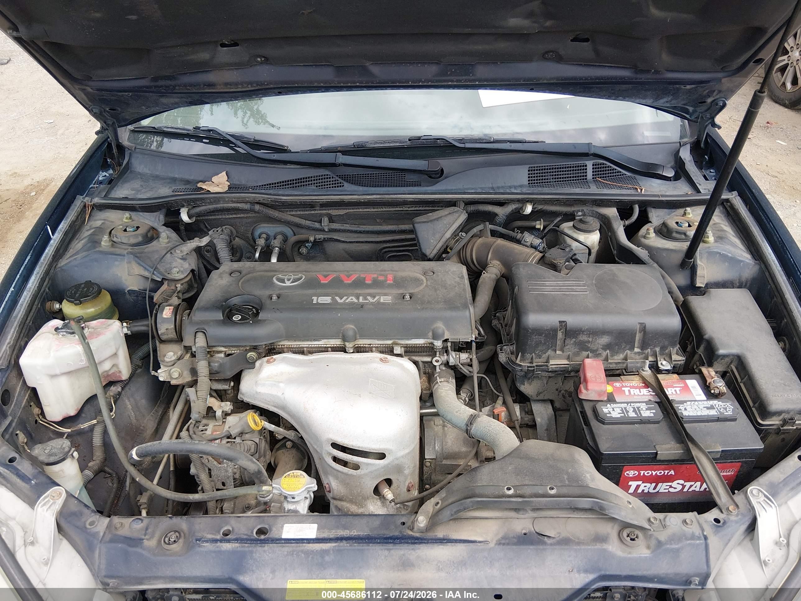 2004 Toyota Camry Le Dark Blue vin: 4T1BE32K34U343762