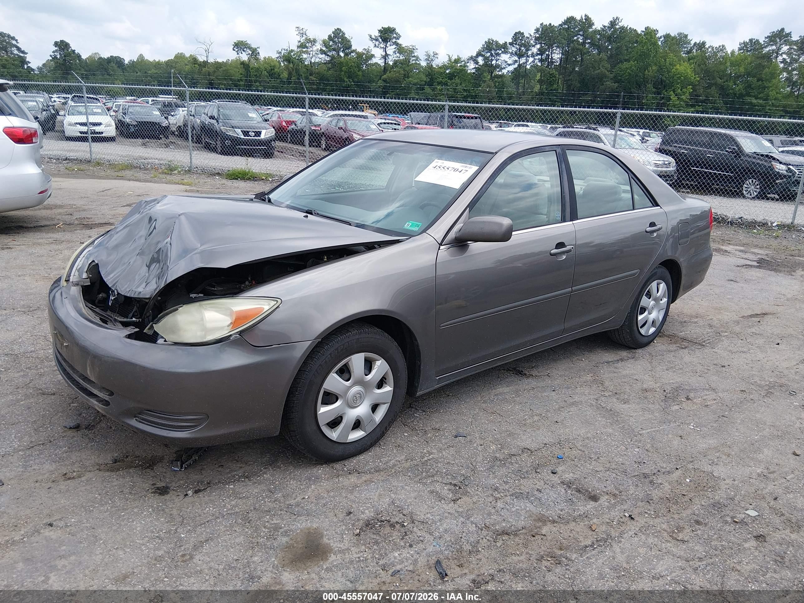 2004 Toyota Camry Le Gray vin: 4T1BE32K34U839676