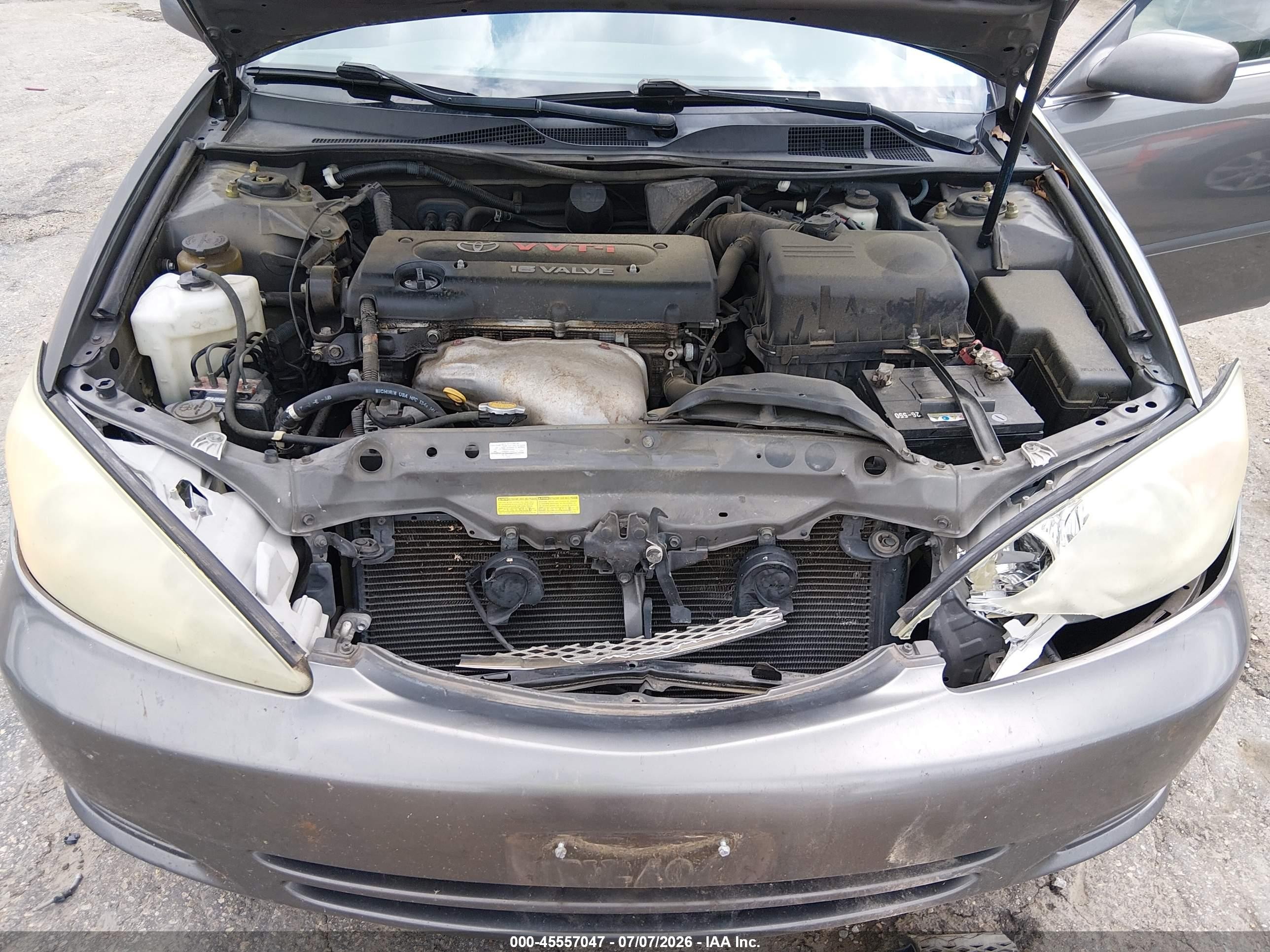 2004 Toyota Camry Le Gray vin: 4T1BE32K34U839676