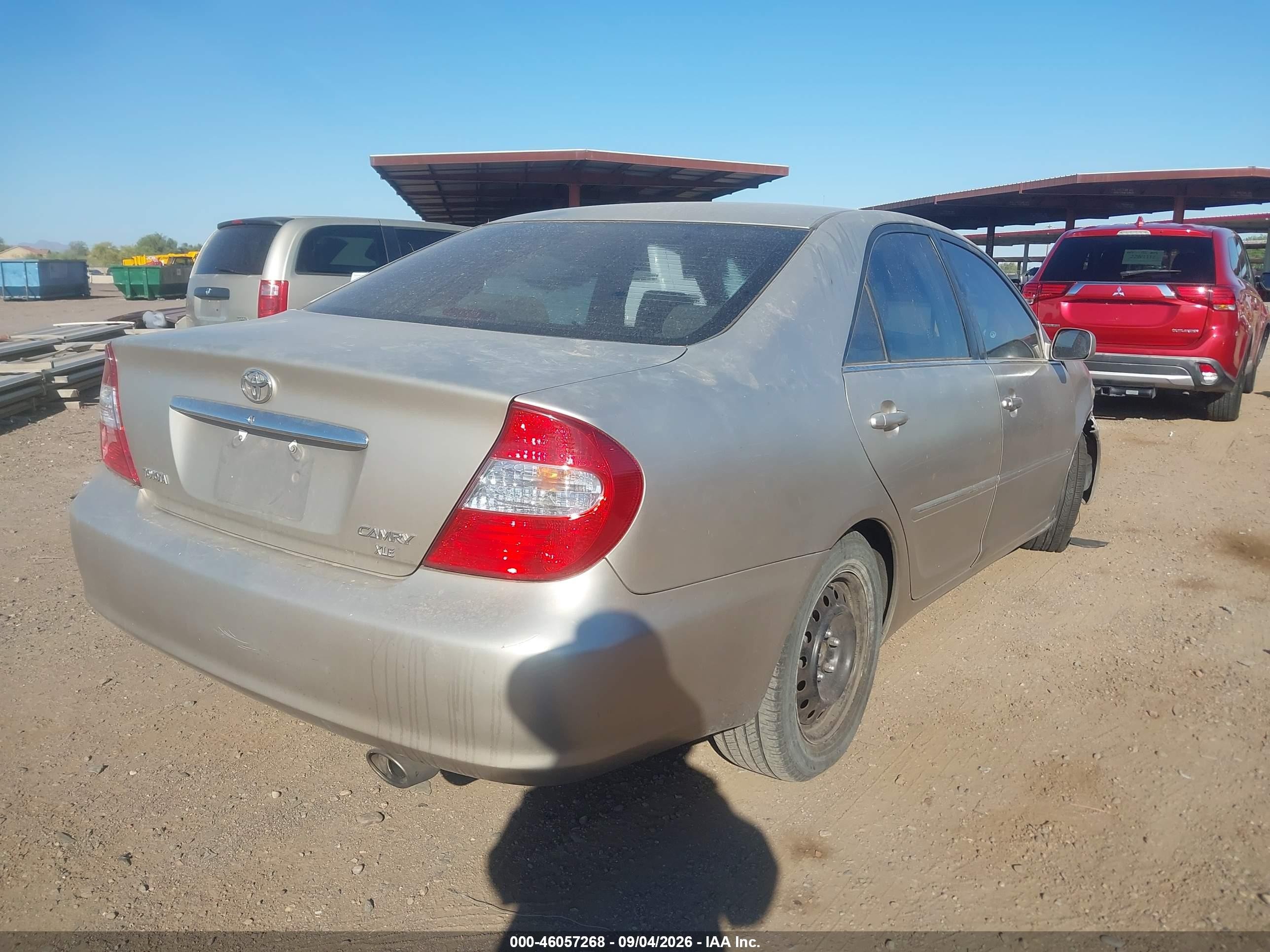 2004 Toyota Camry Xle Tan vin: 4T1BE32K34U850306