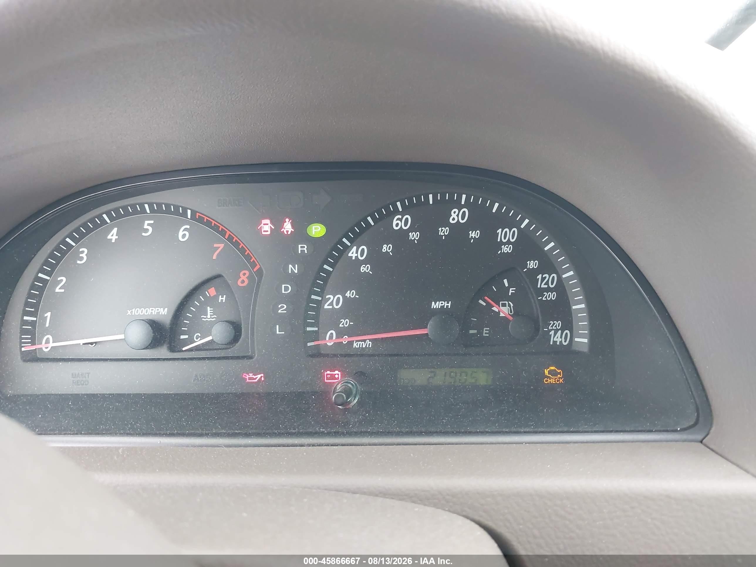 2004 Toyota Camry Le Champagne vin: 4T1BE32K34U907295