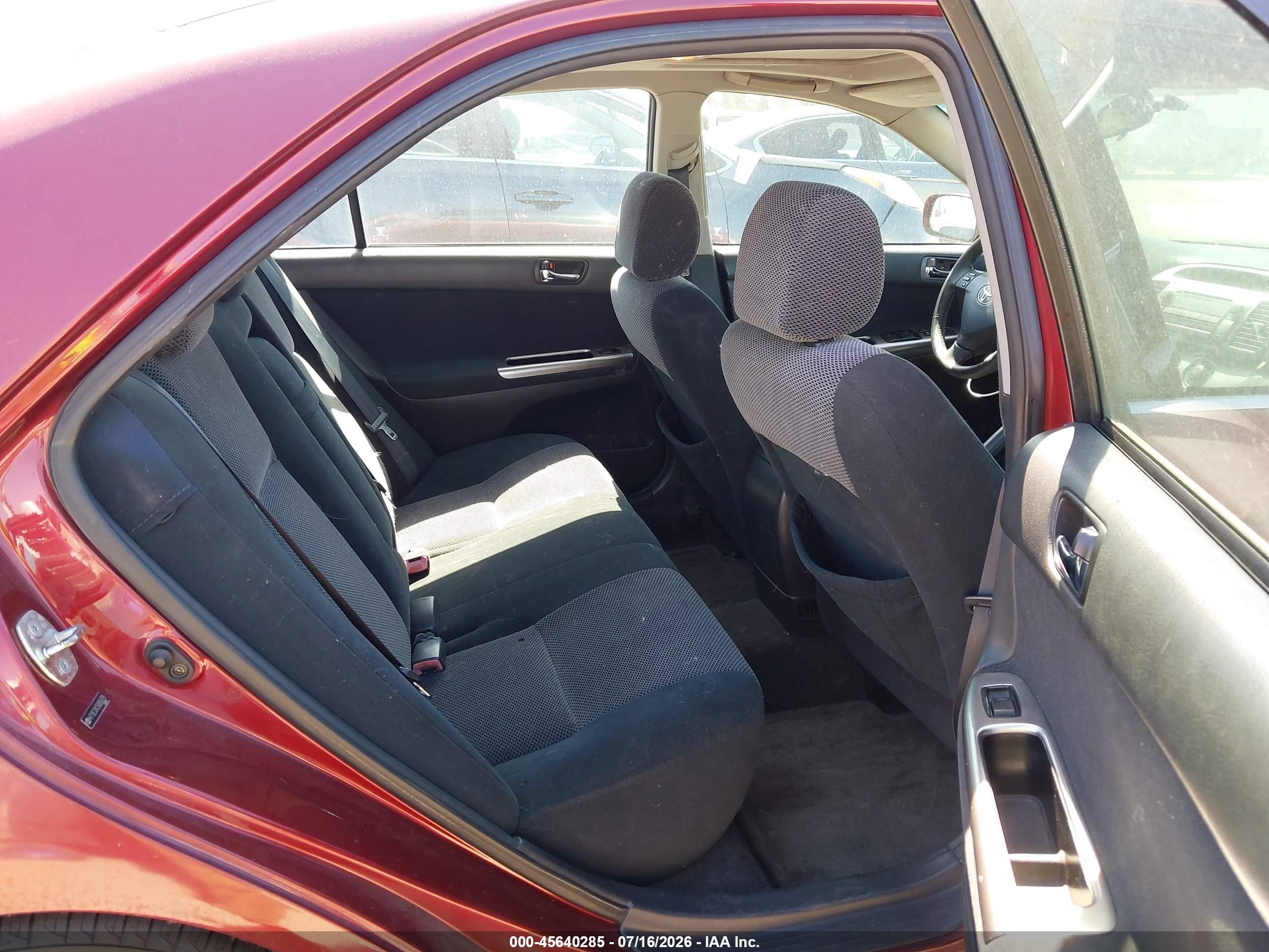 2005 Toyota Camry Se Red vin: 4T1BE32K35U054379