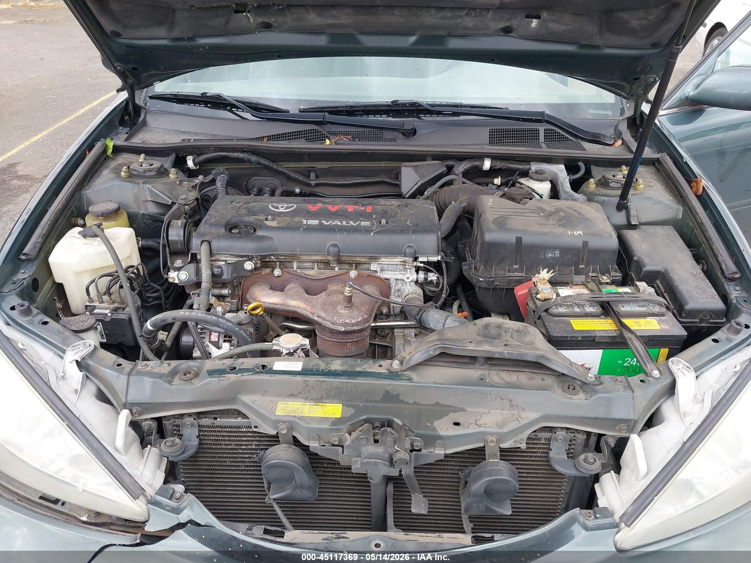 2005 Toyota Camry Le Зеленый vin: 4T1BE32K35U058173