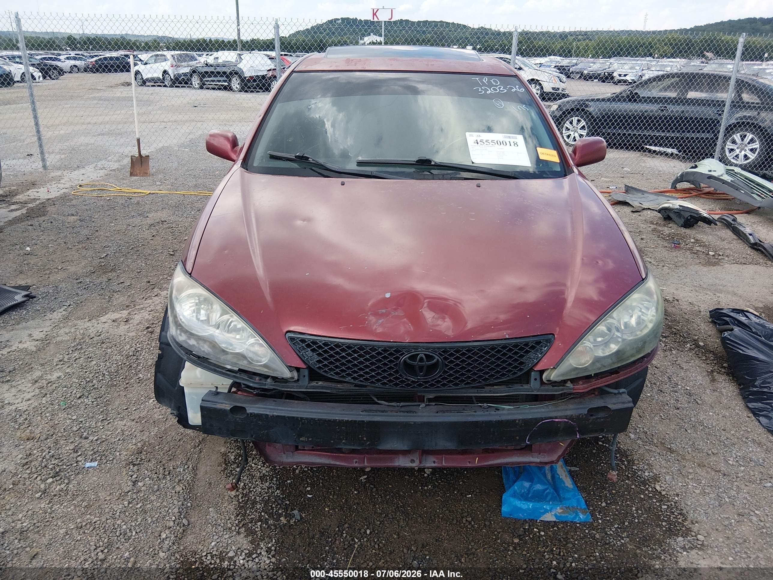 2005 Toyota Camry Se Red vin: 4T1BE32K35U074891
