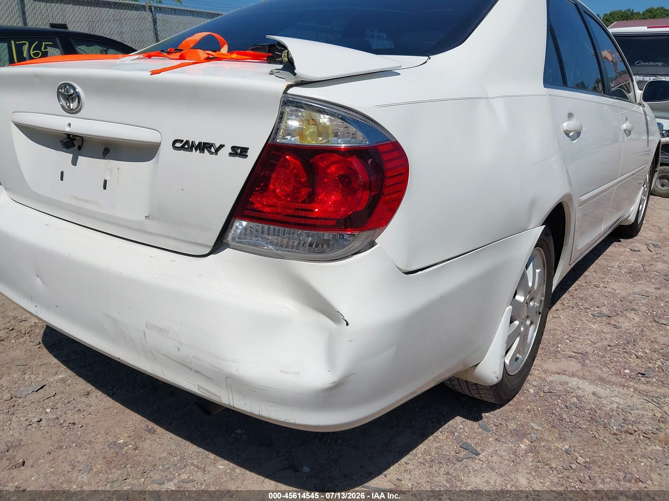 2005 Toyota Camry Se White vin: 4T1BE32K35U381431