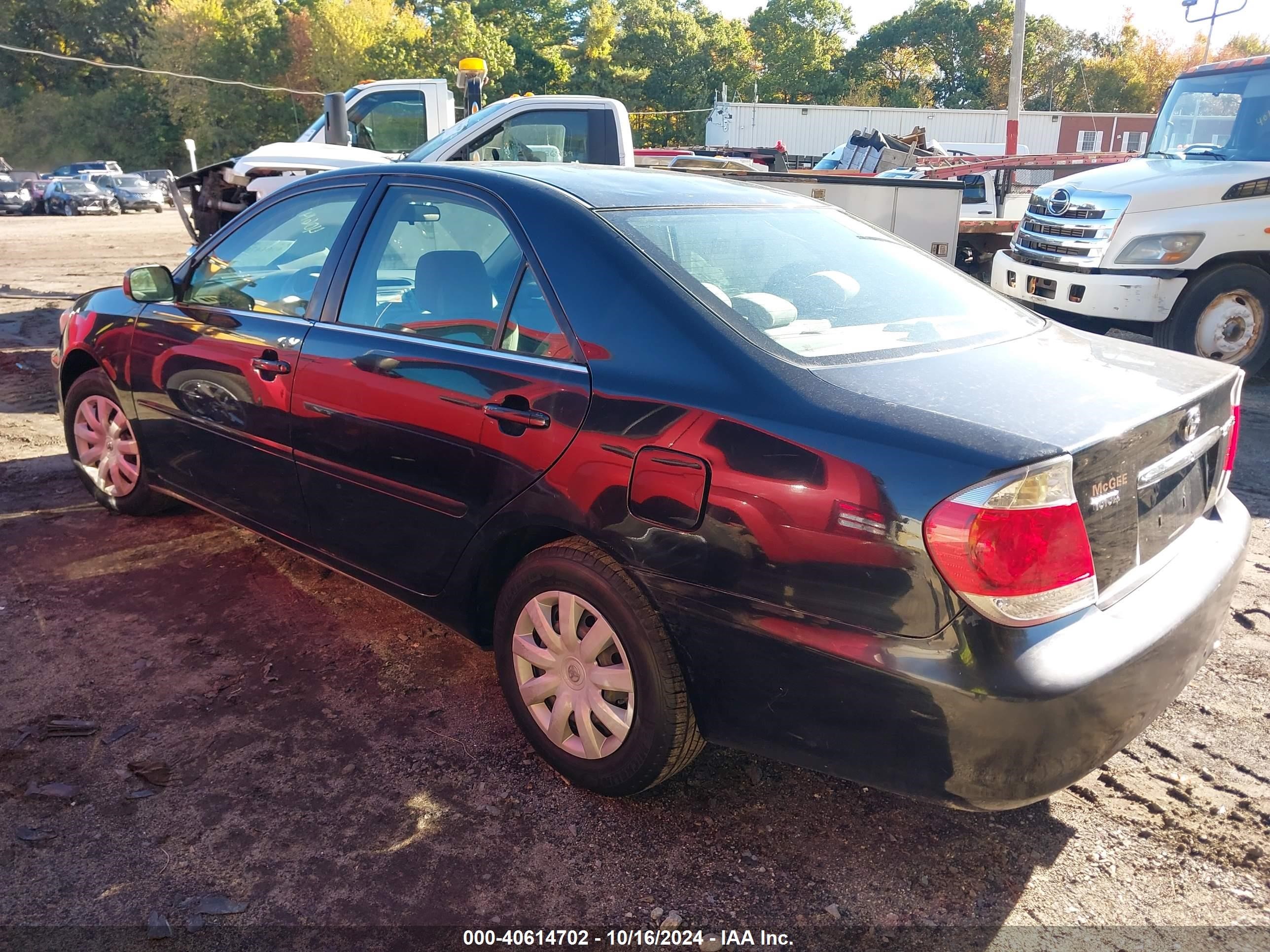 2005 Toyota Camry Le Black vin: 4T1BE32K35U407669