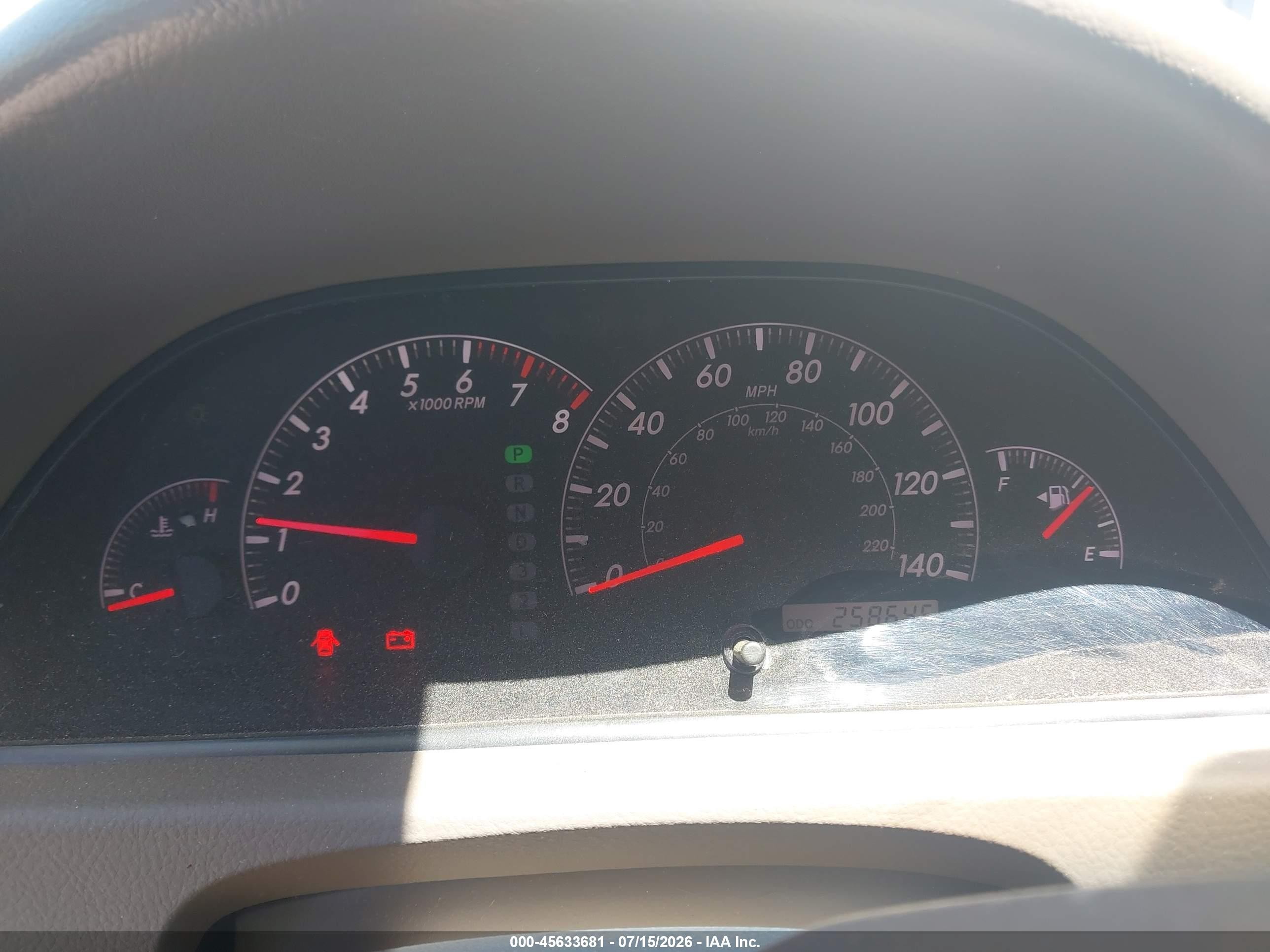 2005 Toyota Camry Le Gold vin: 4T1BE32K35U519615
