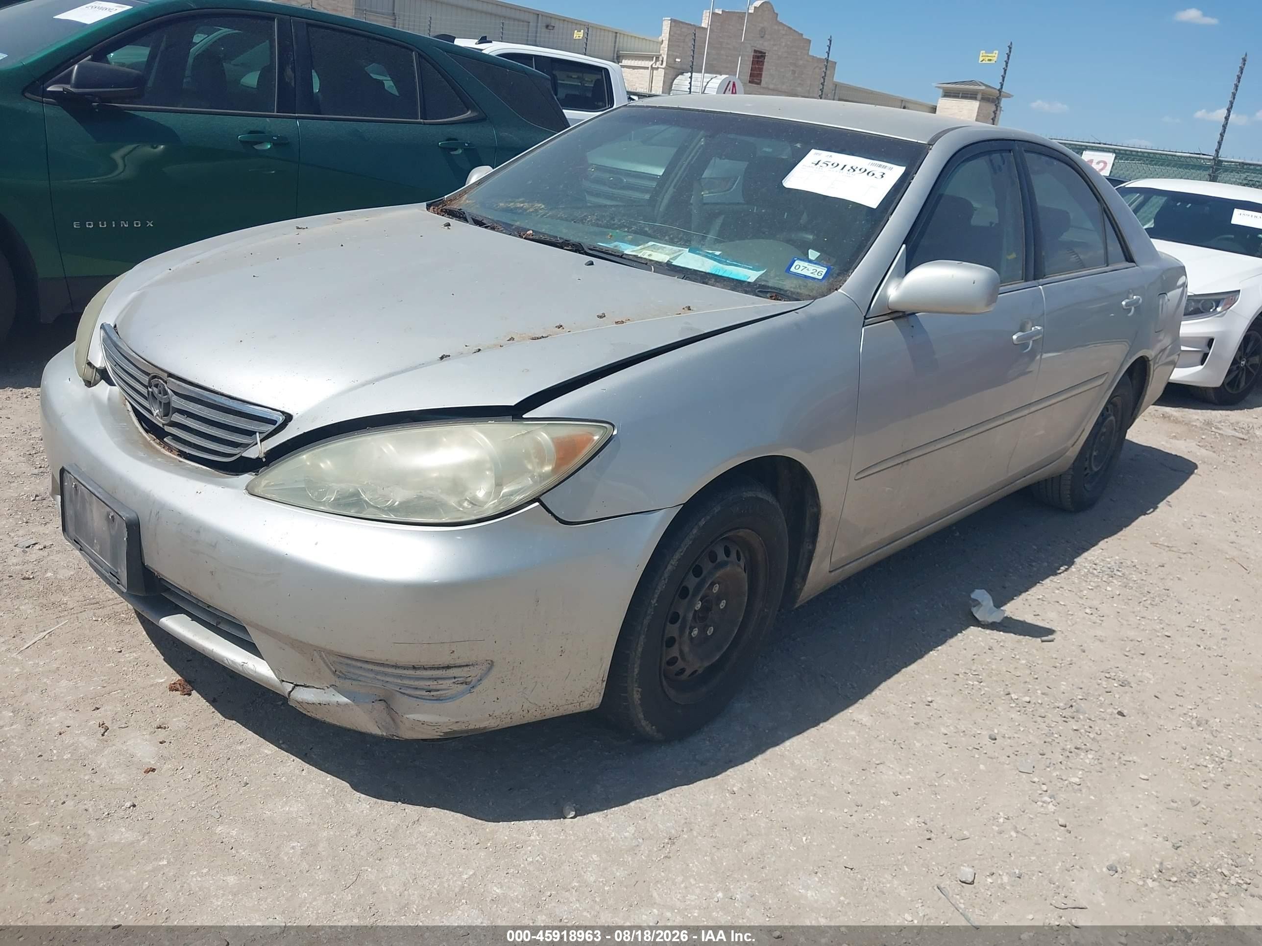 2005 Toyota Camry Le Gray vin: 4T1BE32K35U557653