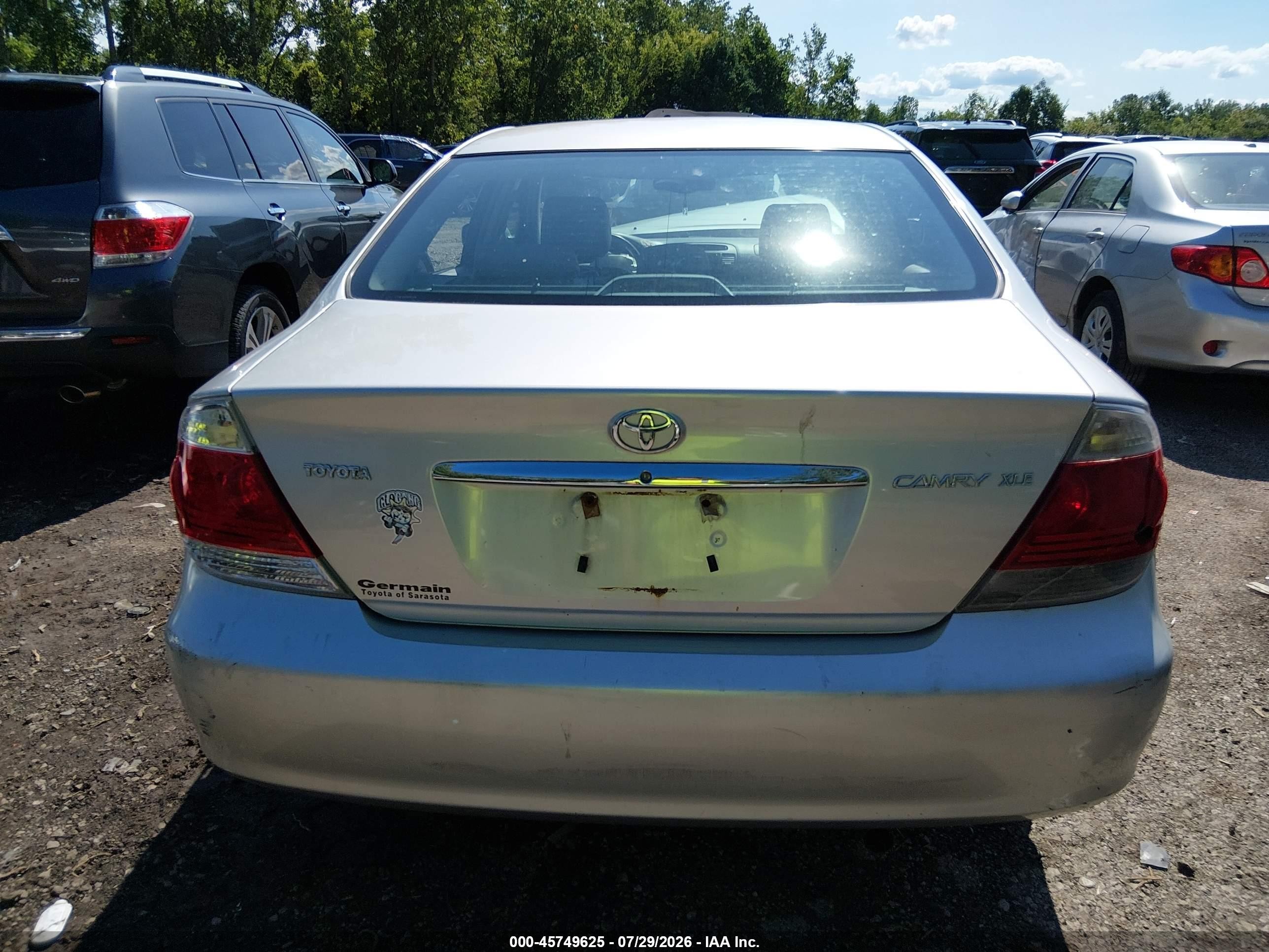 2005 Toyota Camry Xle Silver vin: 4T1BE32K35U961018