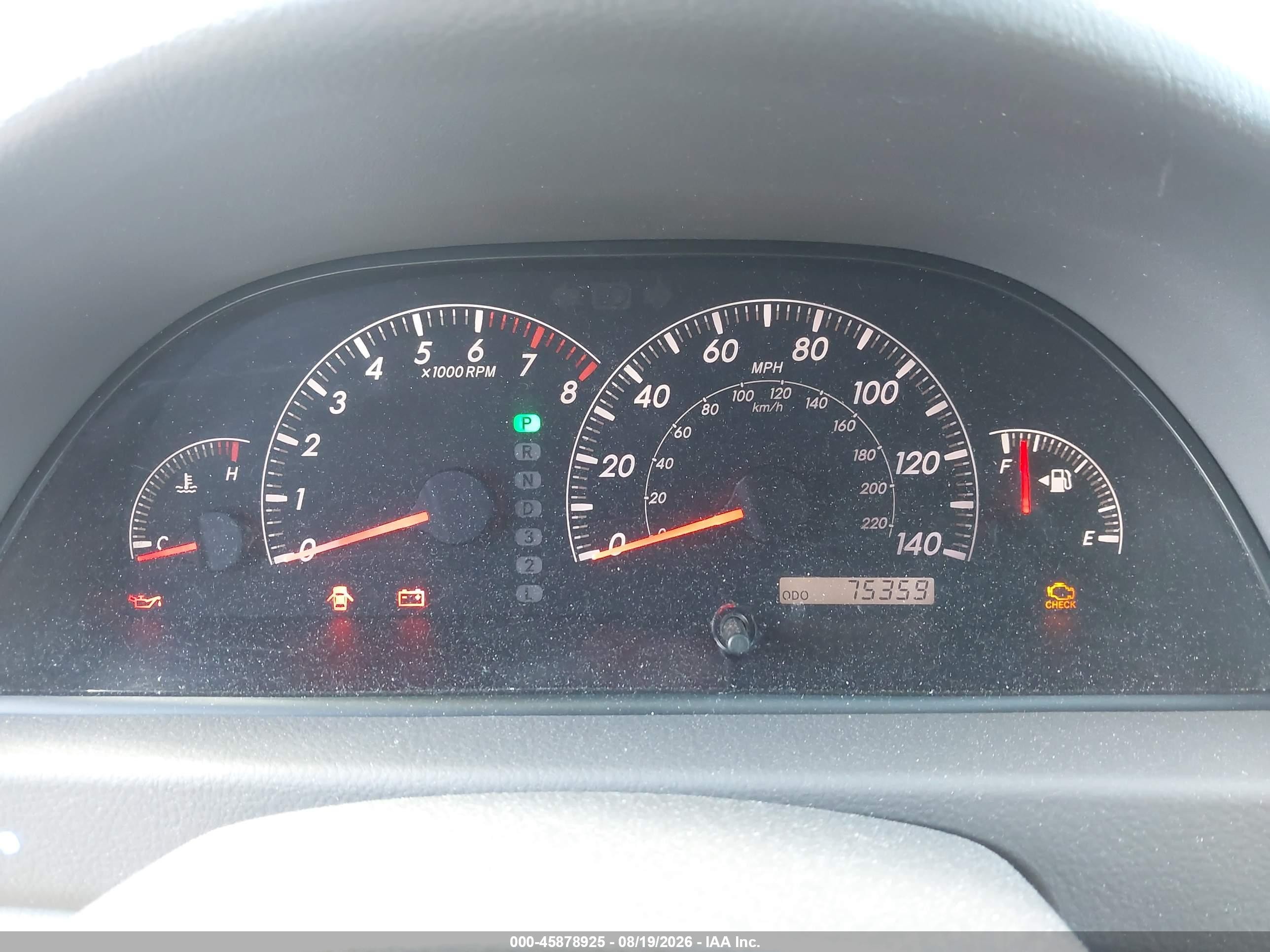 2005 Toyota Camry Le Silver vin: 4T1BE32K35U964520