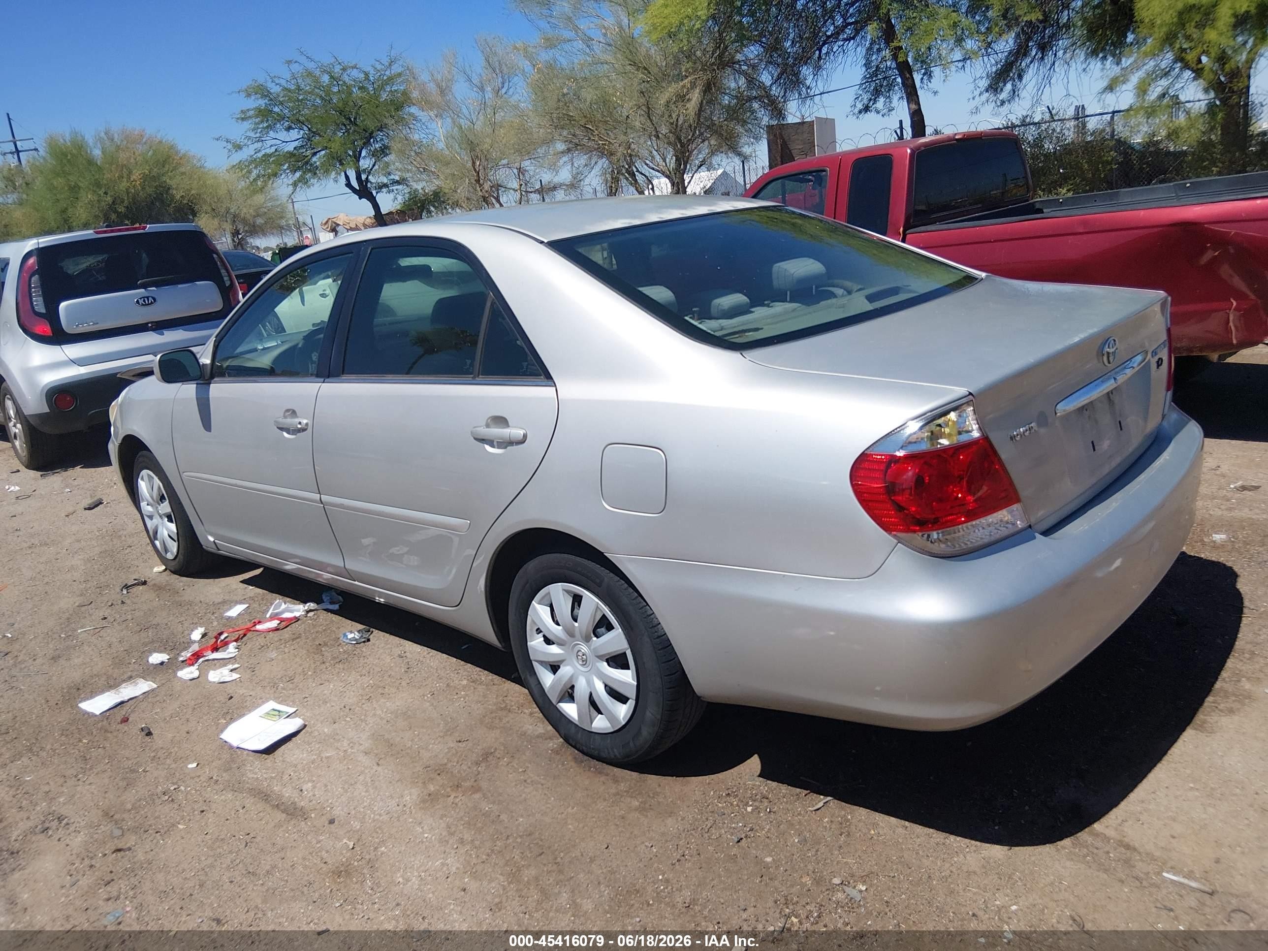 2006 Toyota Camry Le Silver vin: 4T1BE32K36U134248