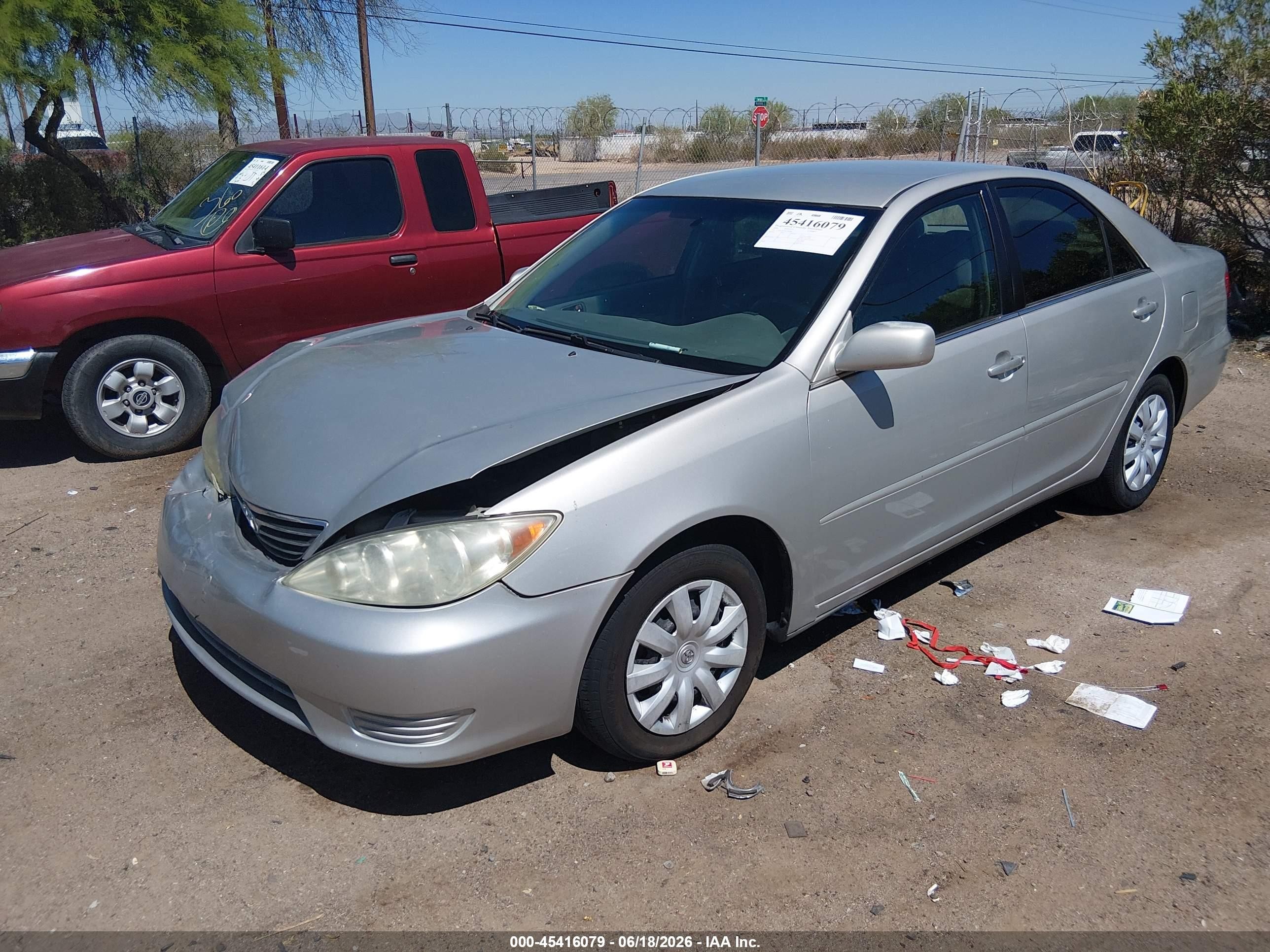 2006 Toyota Camry Le Silver vin: 4T1BE32K36U134248