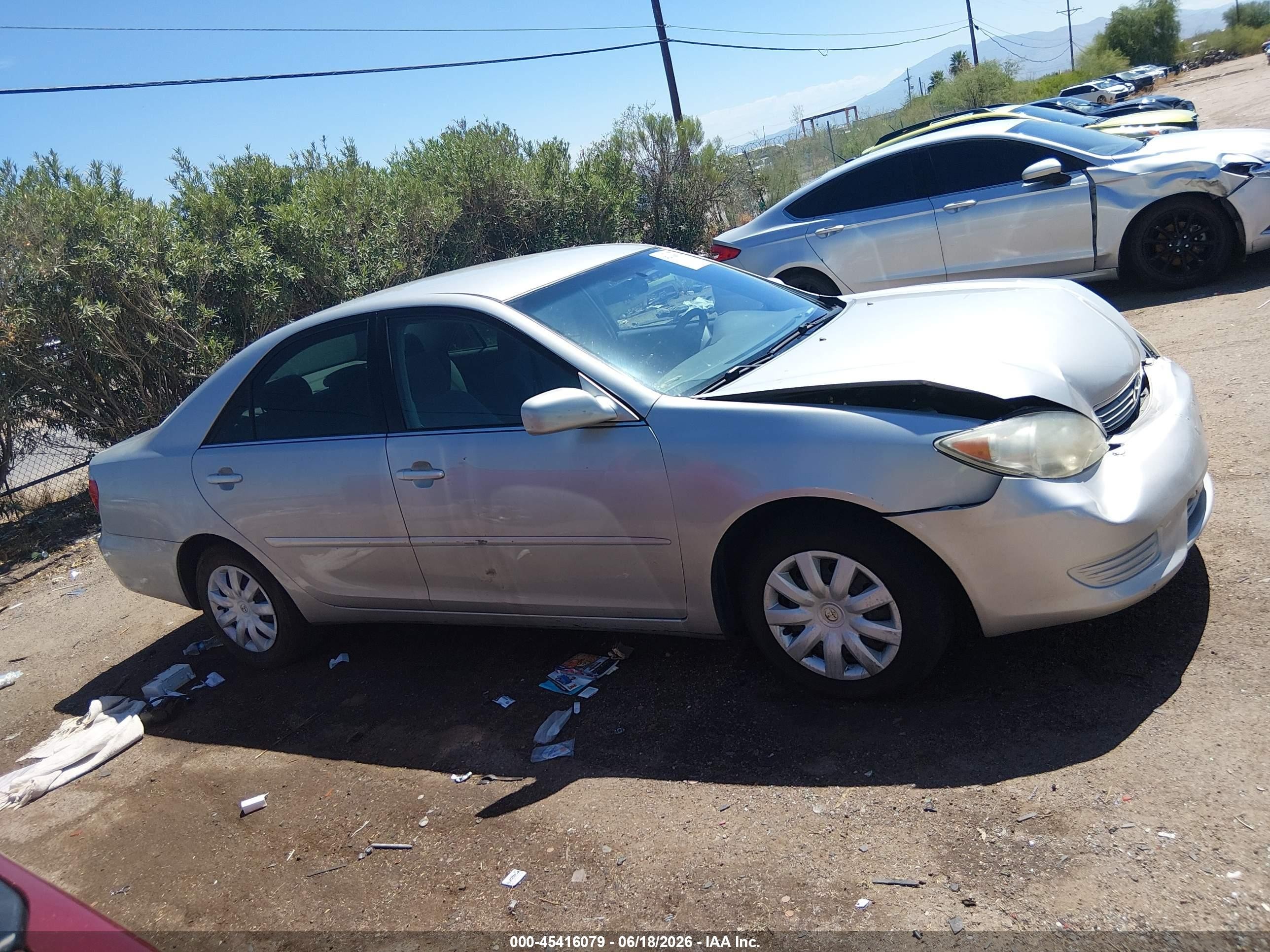 2006 Toyota Camry Le Silver vin: 4T1BE32K36U134248